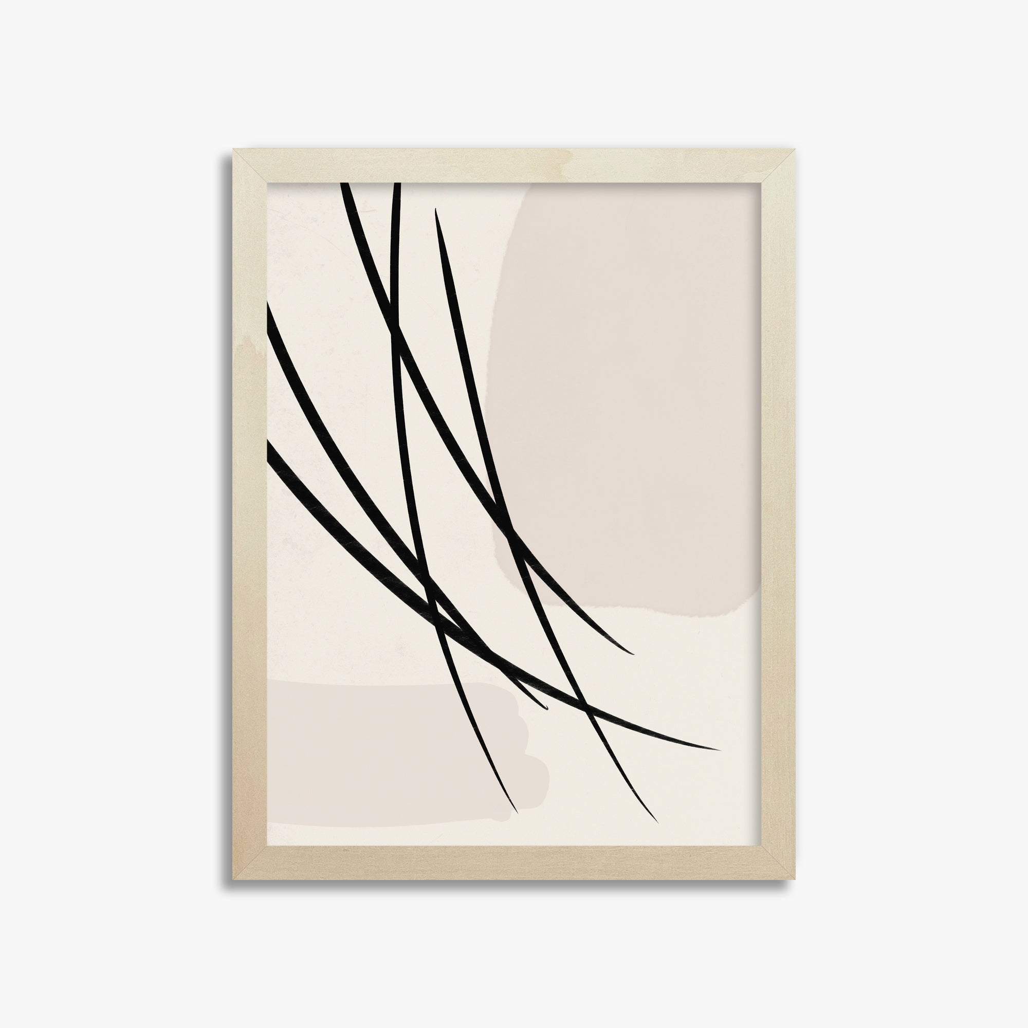 Whispering Reeds, 30x40cm Framed Art Reproduction With Lime Wood Frame