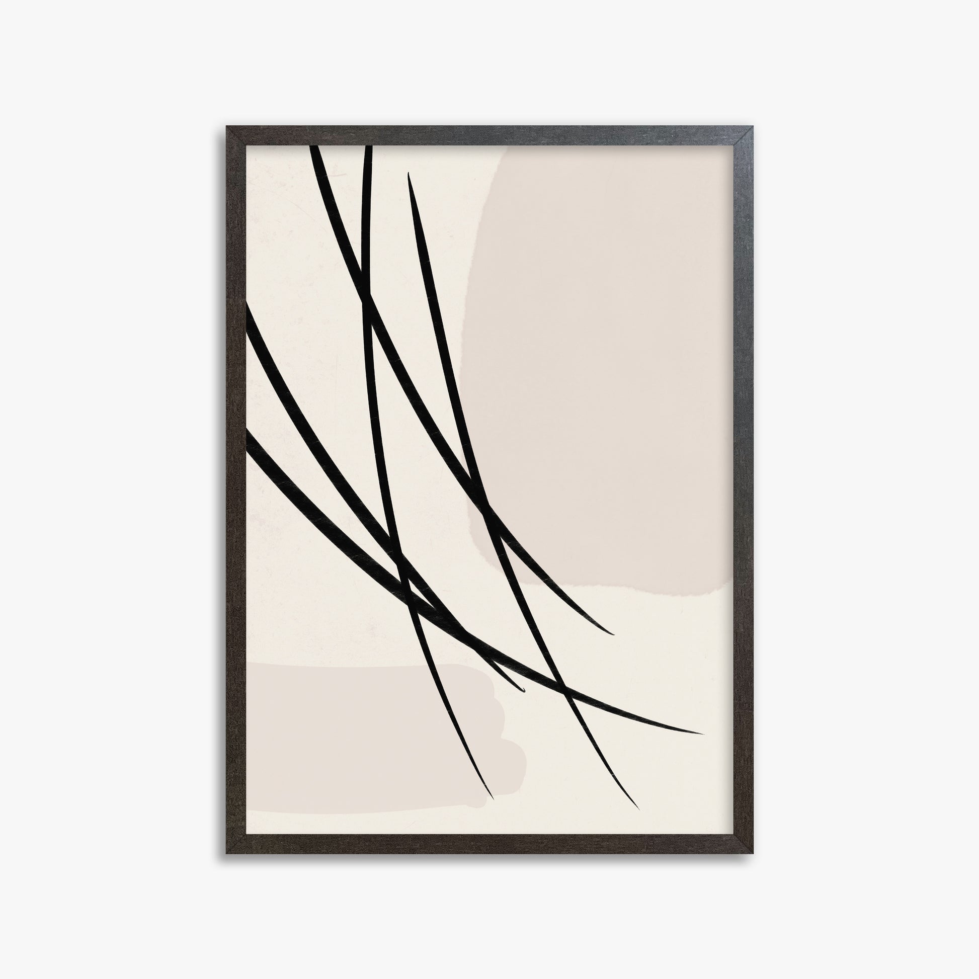 Whispering Reeds, 50x70cm Framed Art Reproduction With Espresso Frame