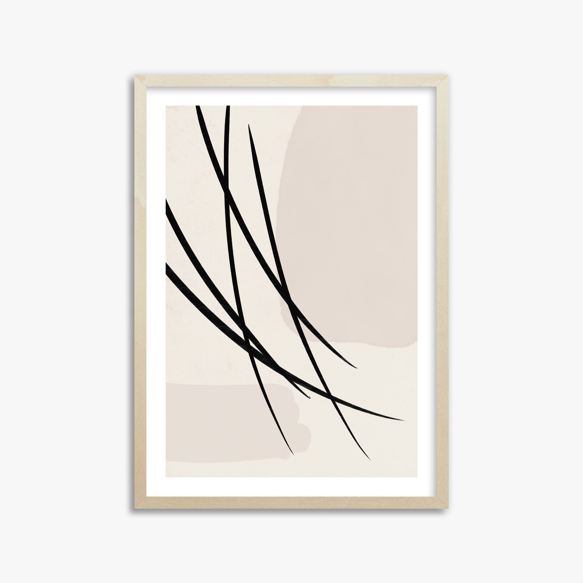 Whispering Reeds, 50x70cm Framed Art Reproduction With Lime Wood Frame