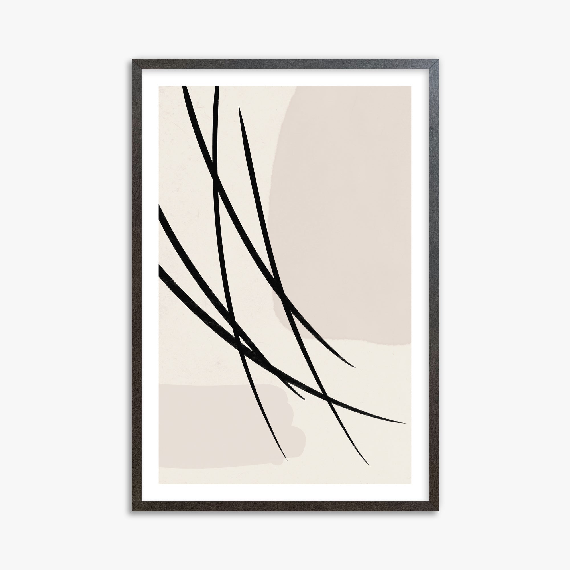 Whispering Reeds, 61x91cm Framed Art Reproduction With Espresso Frame