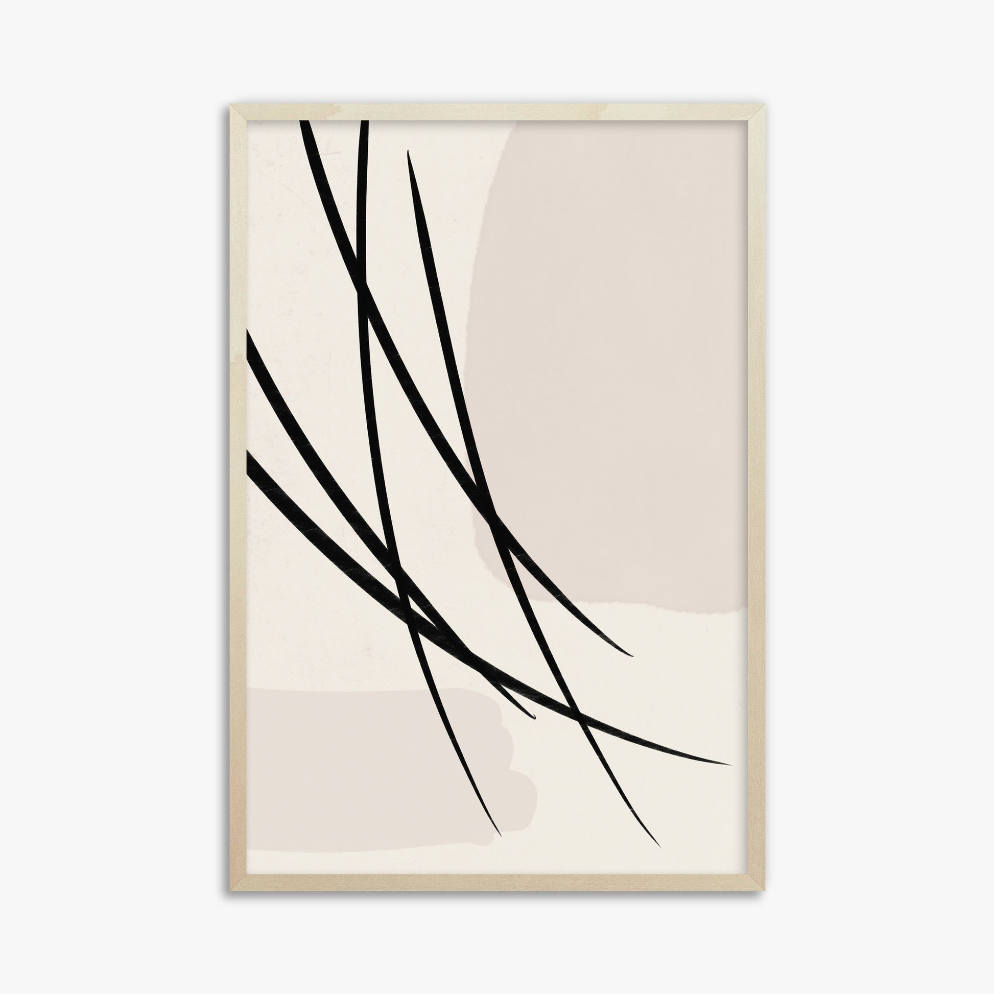 Whispering Reeds, 61x91cm Framed Art Reproduction With Lime Wood Frame