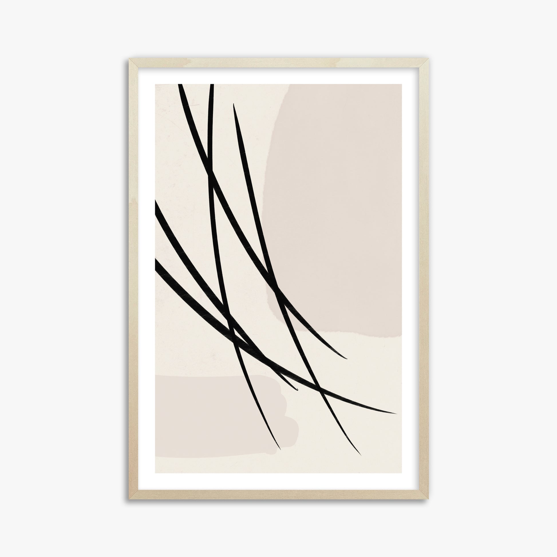 Whispering Reeds, 61x91cm Framed Art Reproduction With Lime Wood Frame
