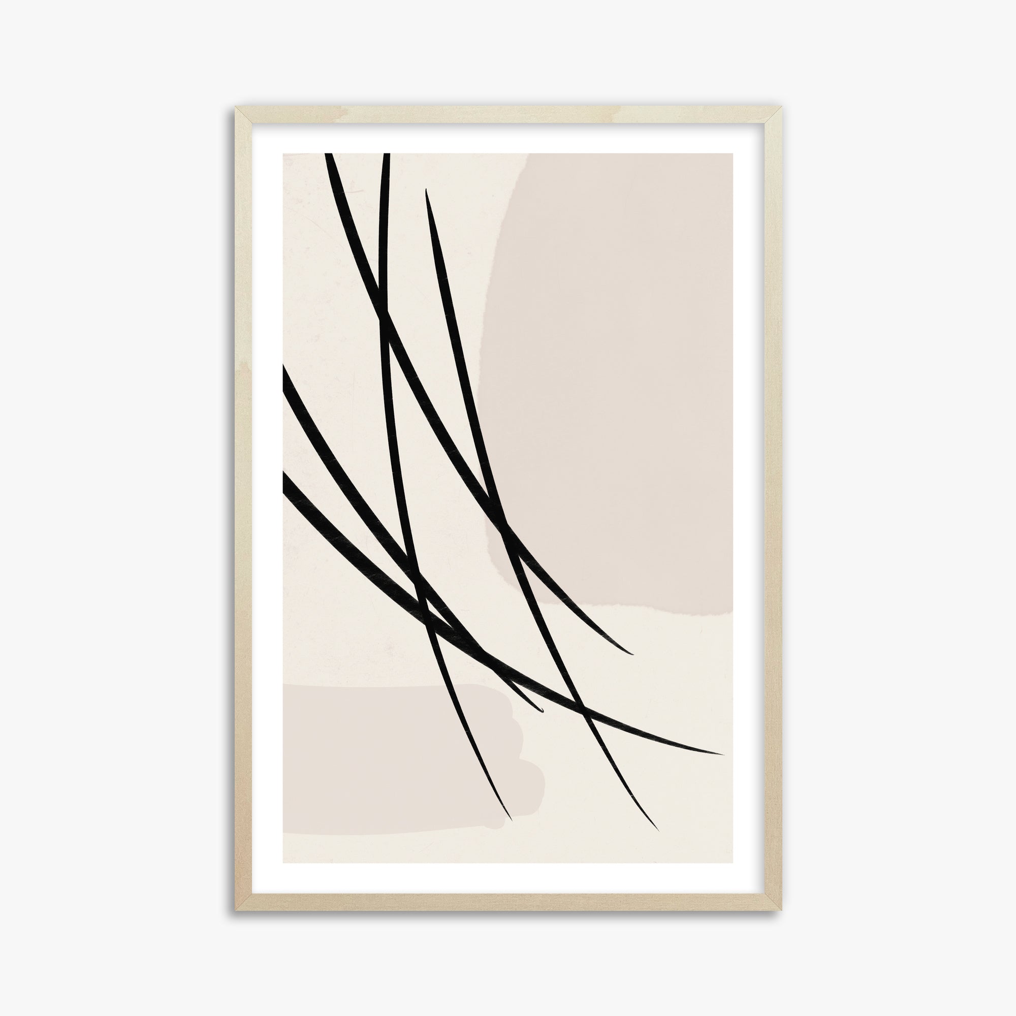 Whispering Reeds, 61x91cm Framed Art Reproduction With Lime Wood Frame