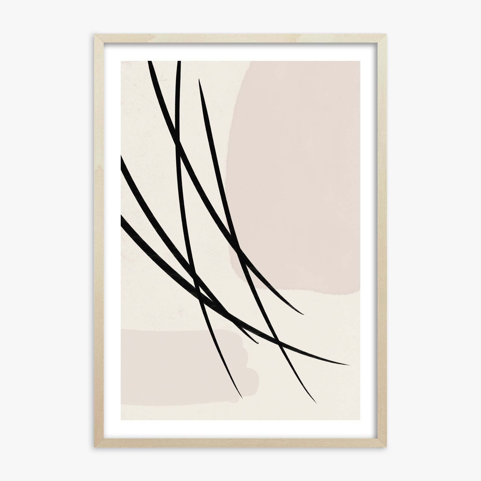 Whispering Reeds, 70x100cm Framed Art Reproduction With Lime Wood Frame