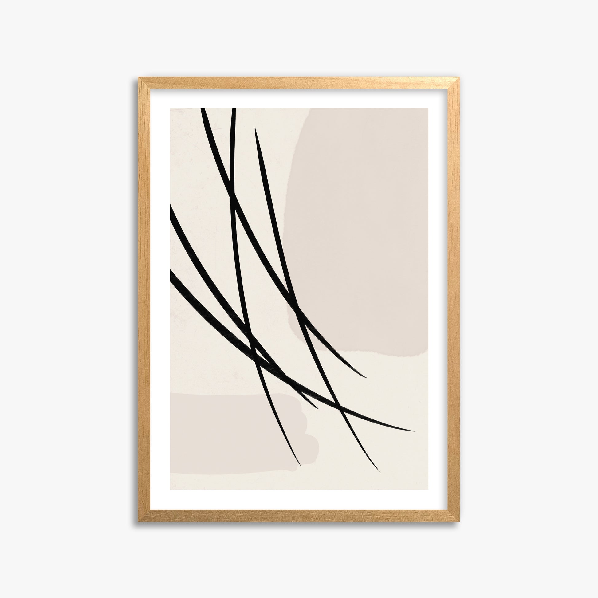 Whispering Reeds, 50x70cm Oak Framed Art Reproduction