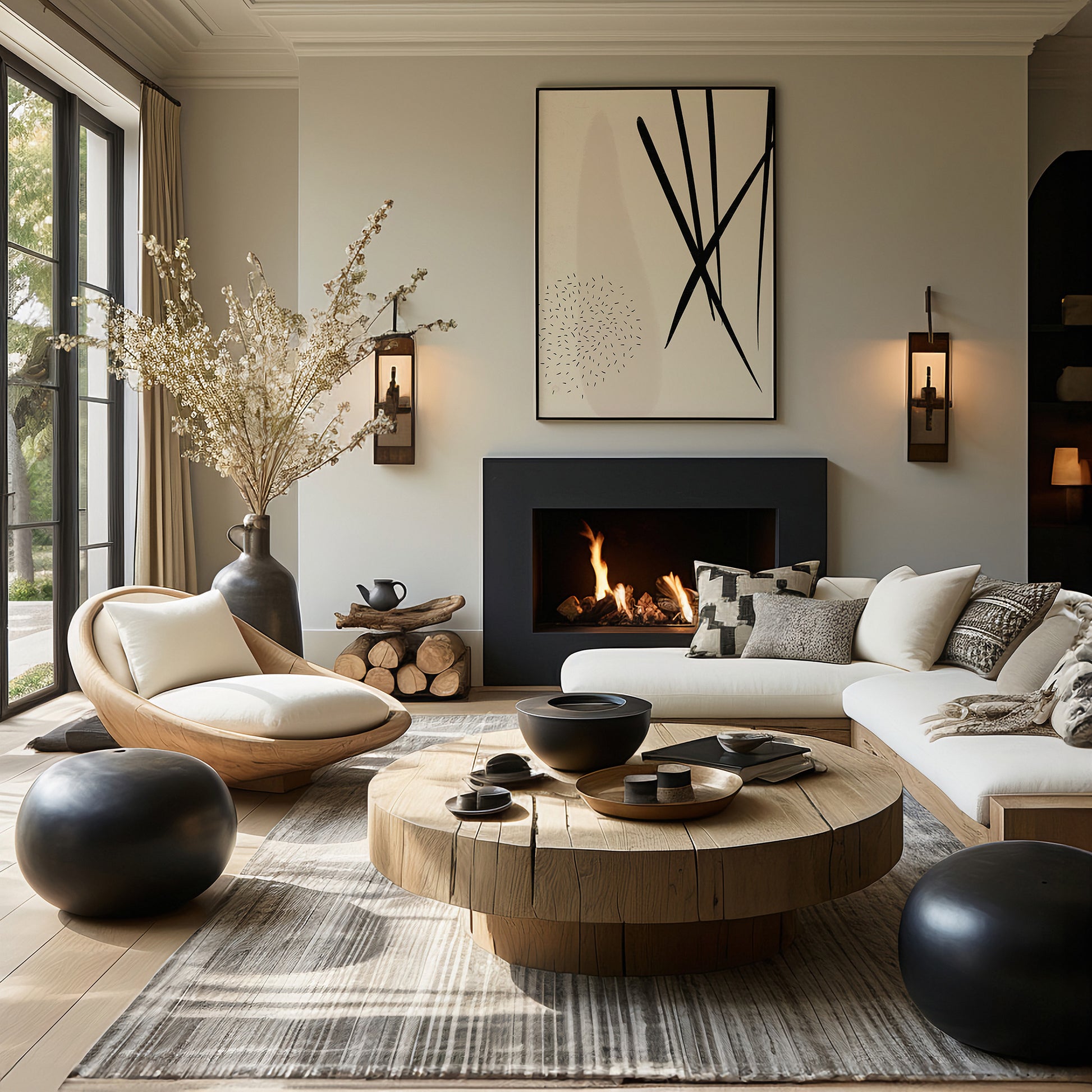 Design Concept No. 39 for Zen Strokes Harmony Modern Poster Art