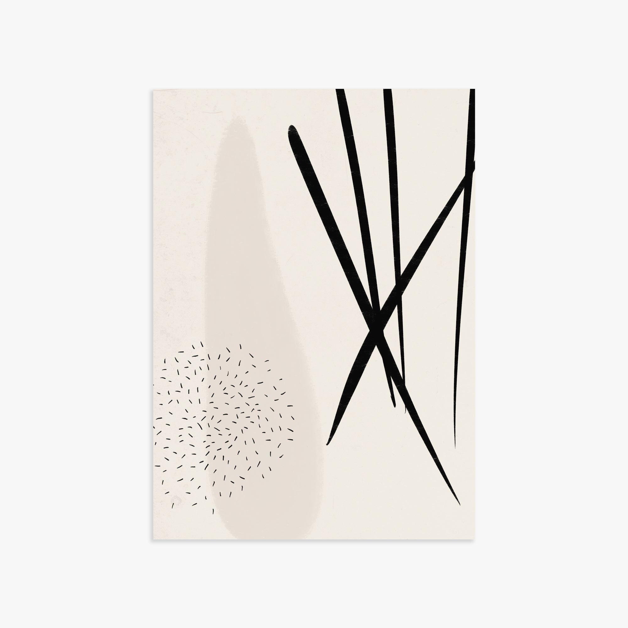 Zen Strokes Harmony, 50x70cm Poster Unframed
