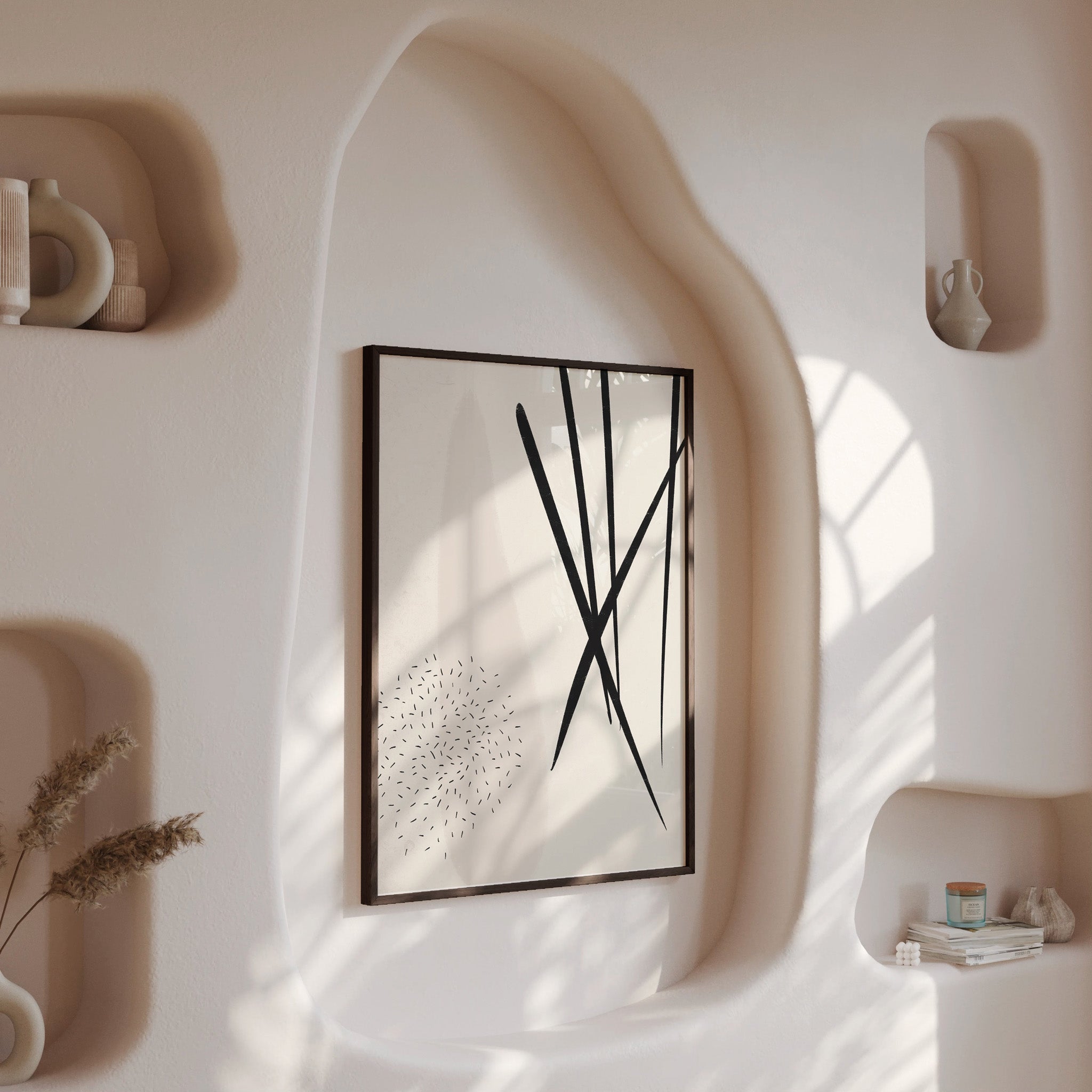 Design Concept No. 13 for Zen Strokes Harmony Modern Poster Art