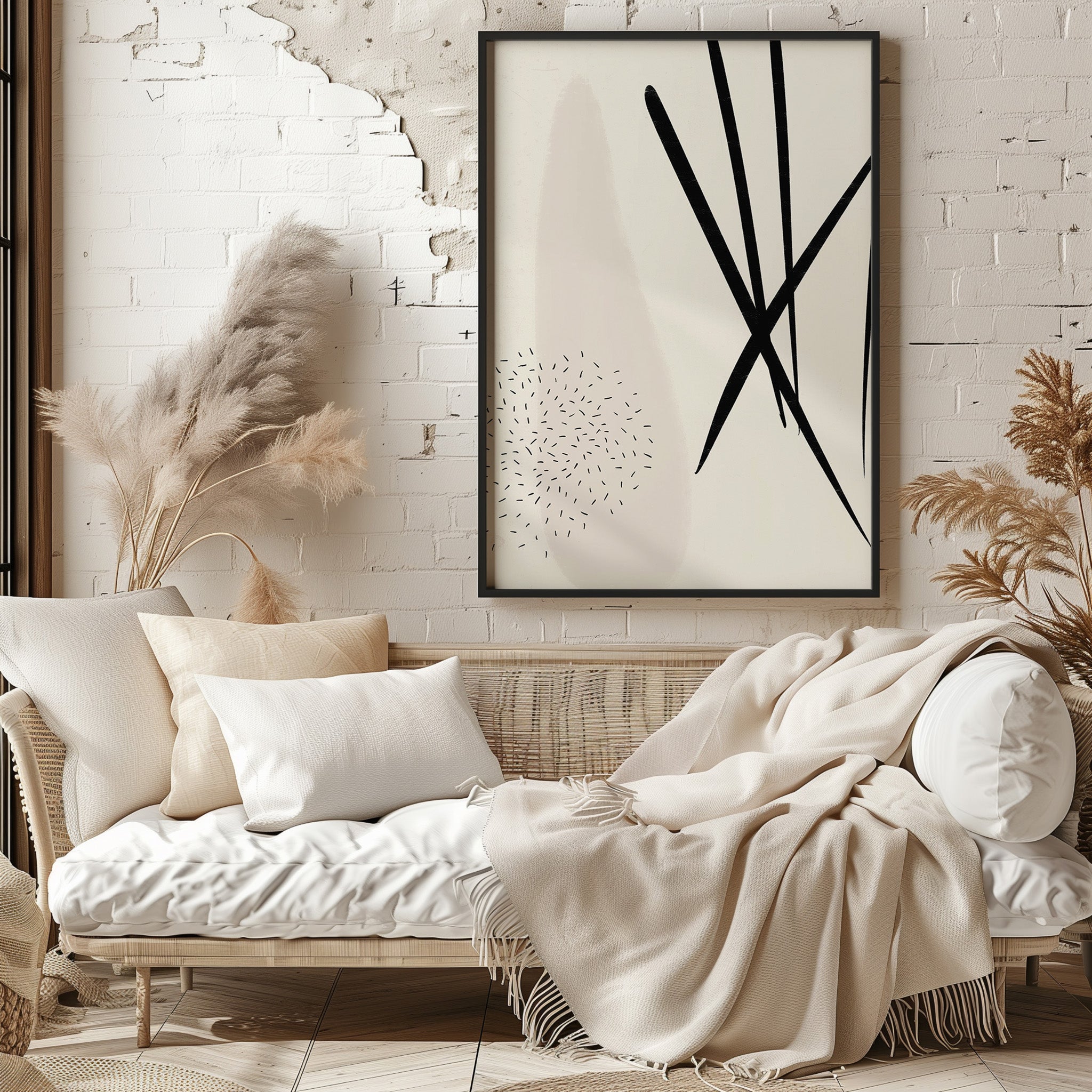 Design Concept No. 29 for Zen Strokes Harmony Modern Poster Art
