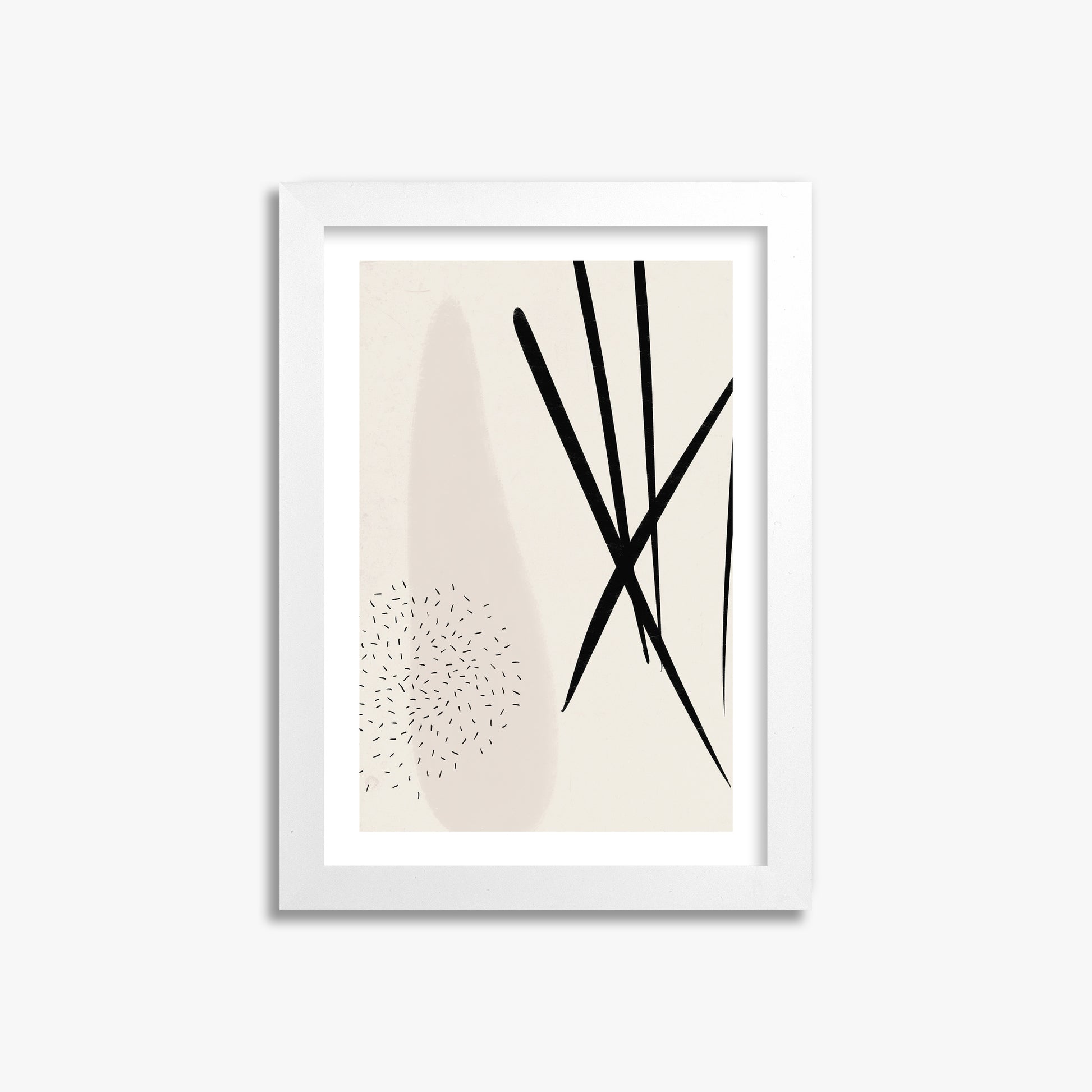 Zen Strokes Harmony, 21x30cm Whitek Framed Art Reproduction