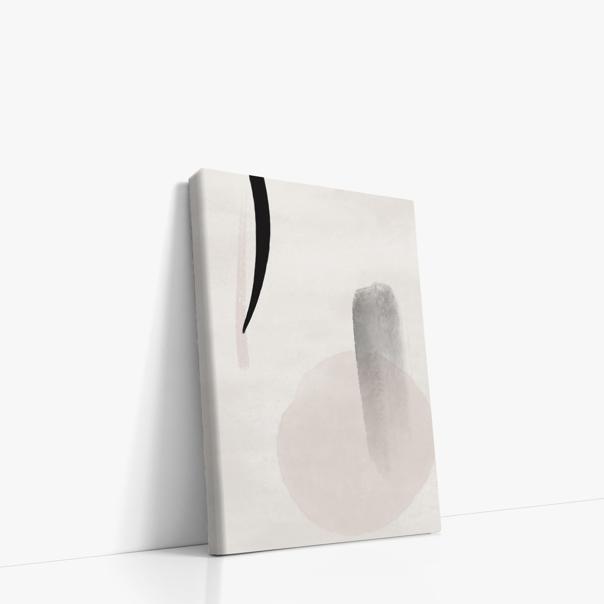 Curved Echo, 21x30cm Satin Canvas Art Reproduction Left Angle