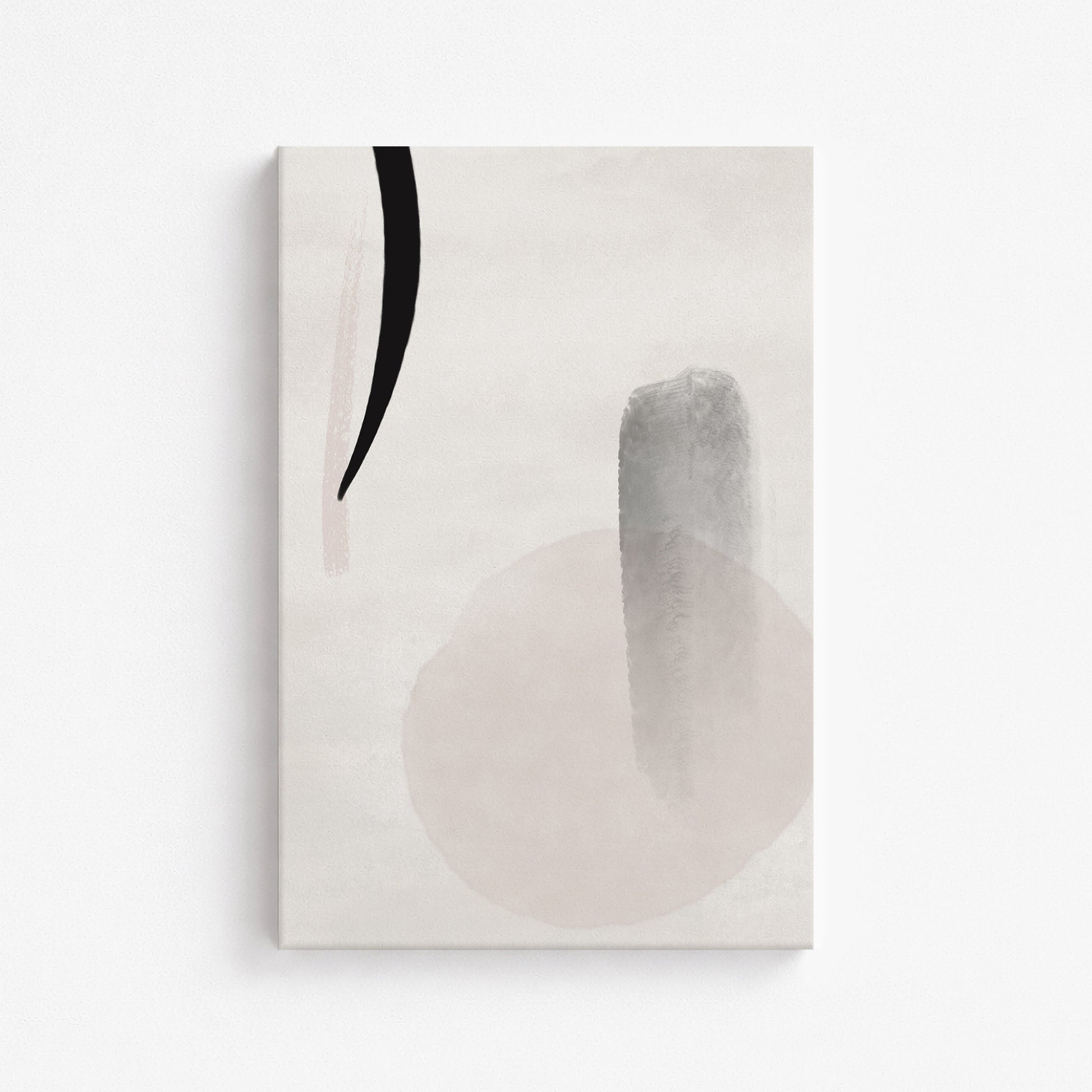 Curved Echo, 61x91cm Satin Canvas Art Reproduction