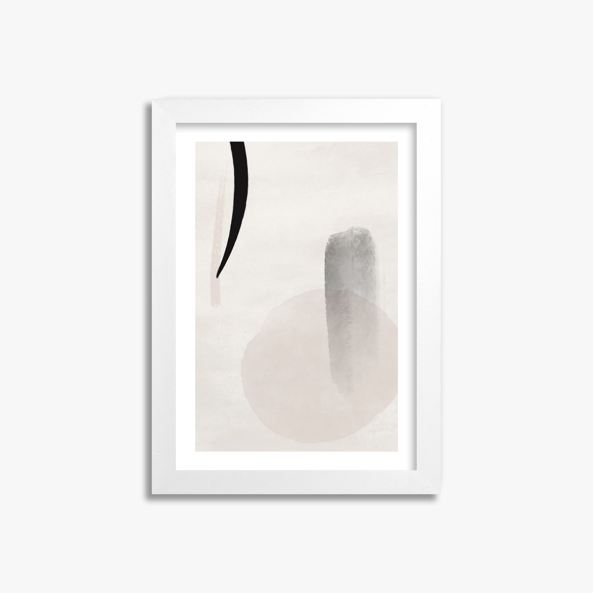 Curved Echo, 21x30cm Whitek Framed Art Reproduction
