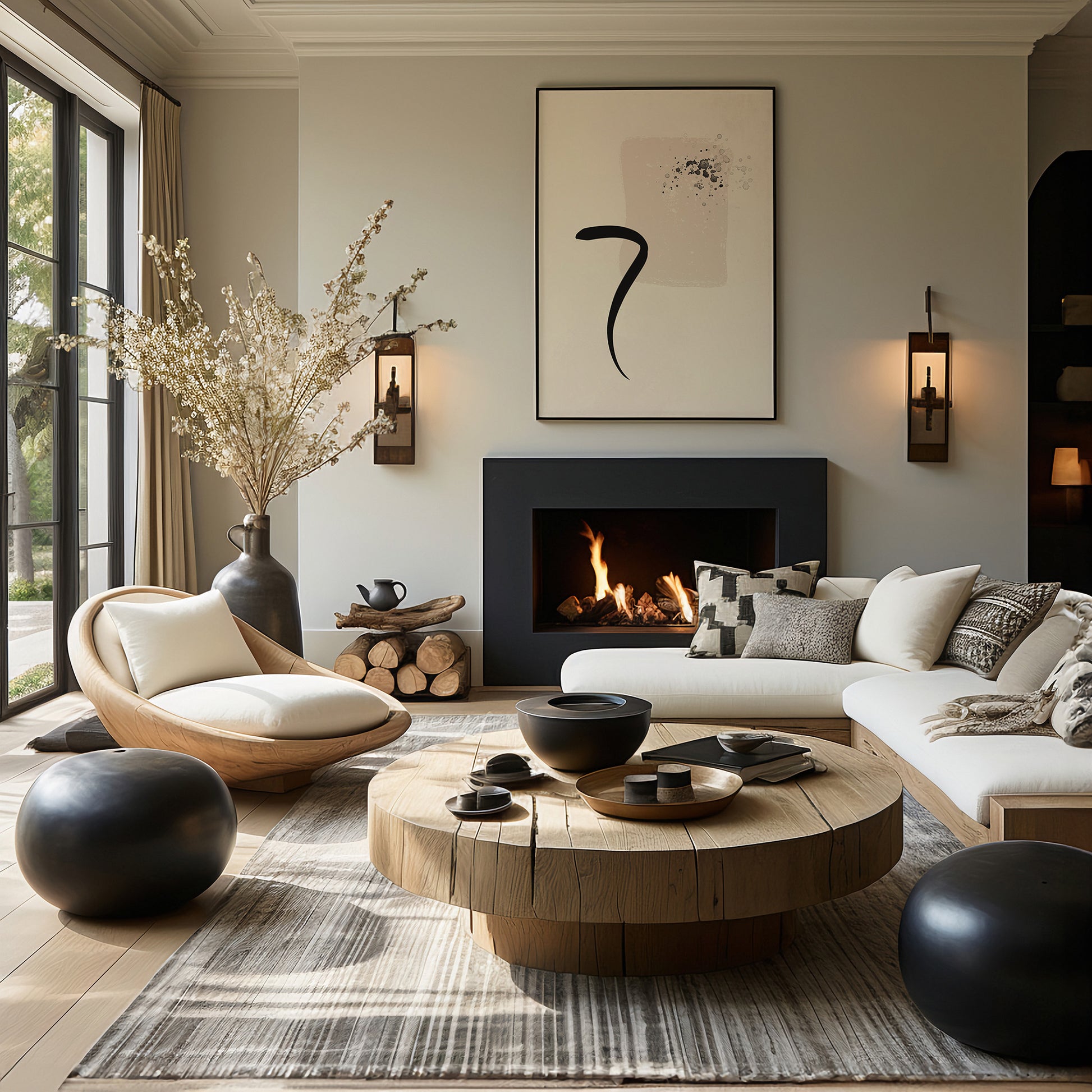 Design Concept No. 39 for Minimalist Brushstroke Elegance Modern Poster Art