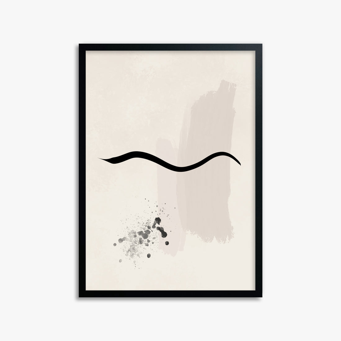 Gentle Undulation, 50x70cm Framed Poster With Black Frame