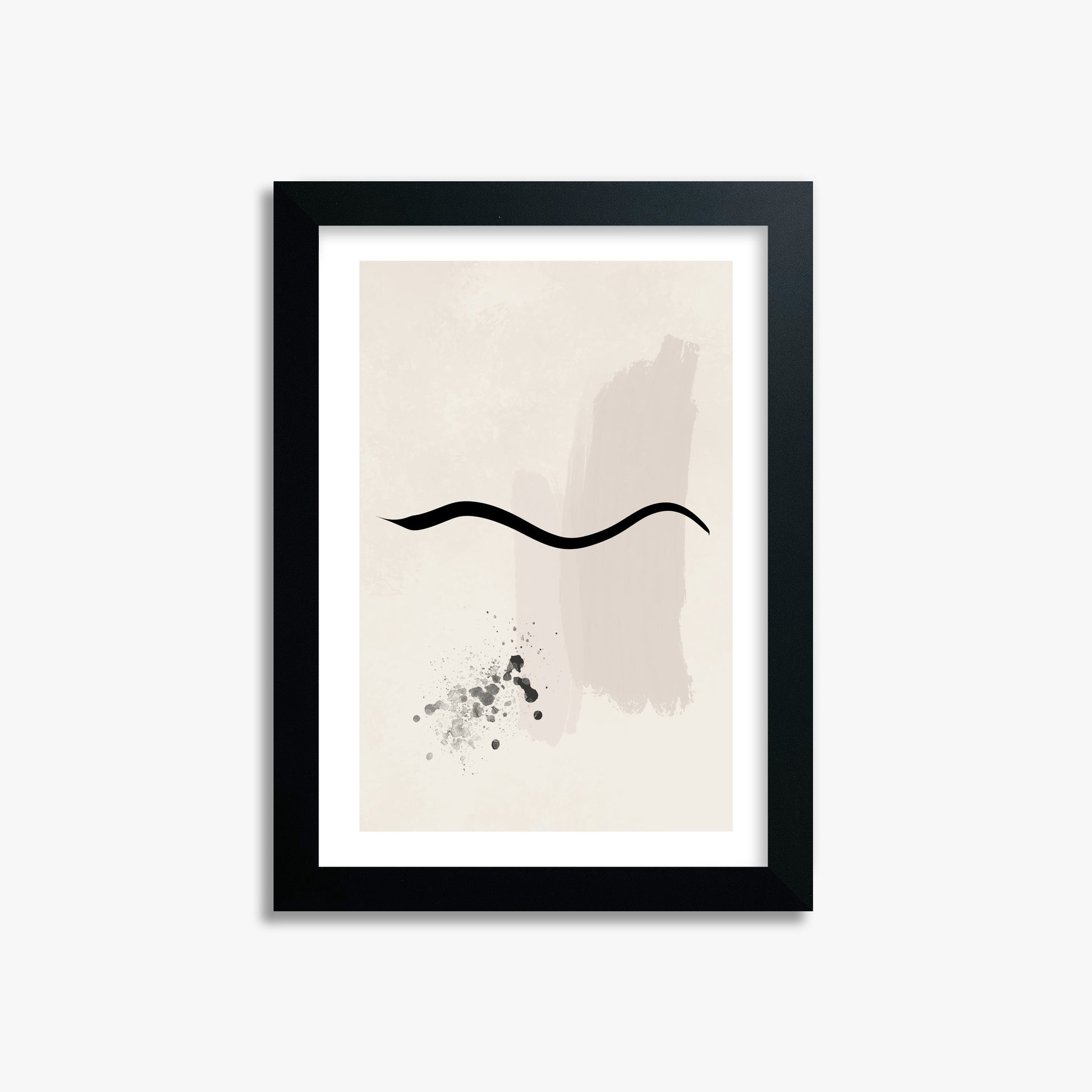 Gentle Undulation, 21x30cm Black Framed Art Reproduction