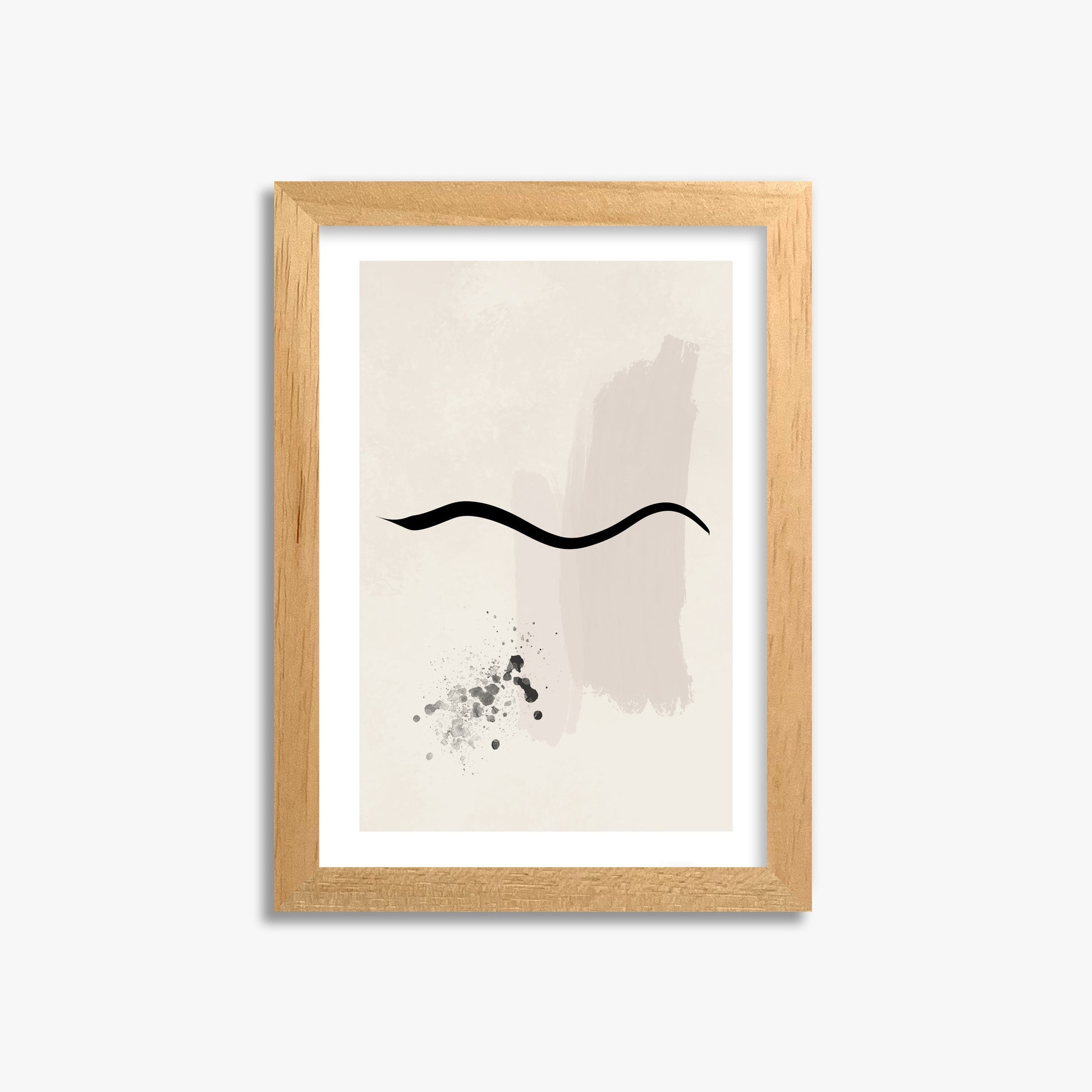 Gentle Undulation, 21x30cm Oak Framed Art Reproduction