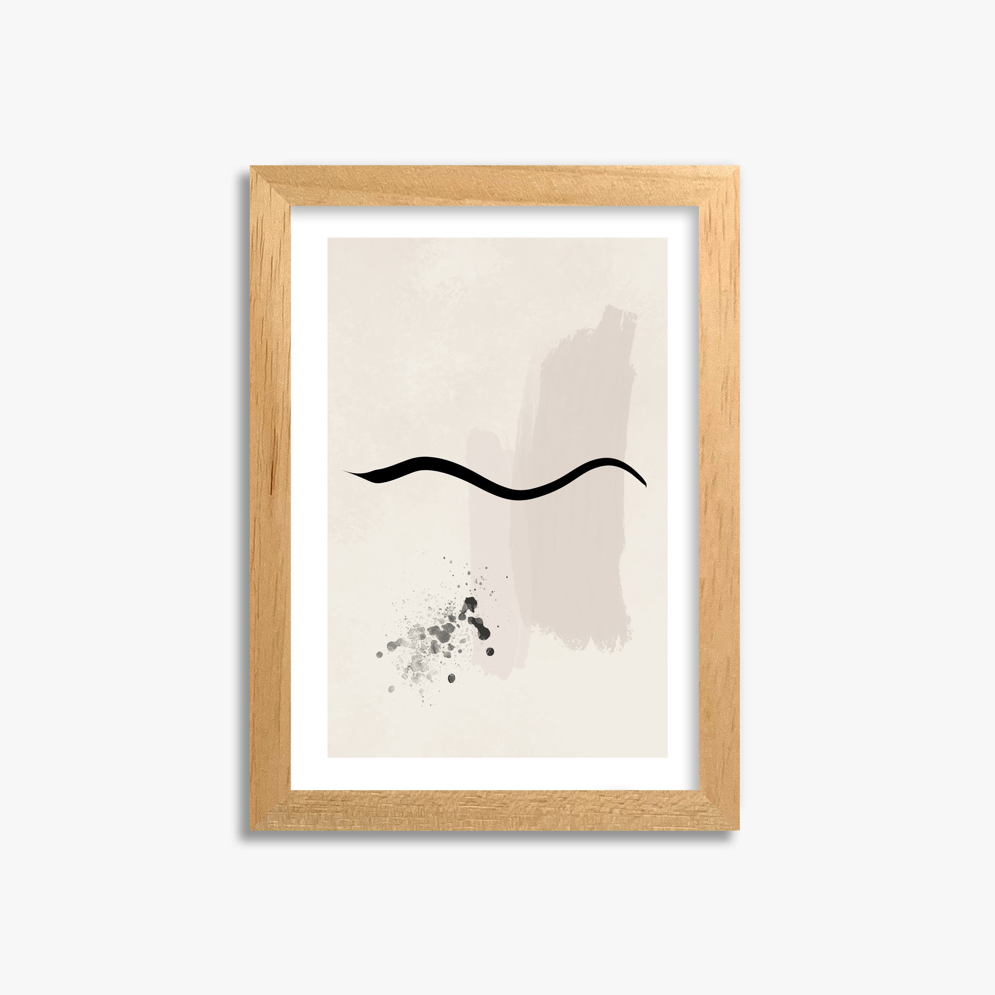 Gentle Undulation, 21x30cm Oak Framed Art Reproduction