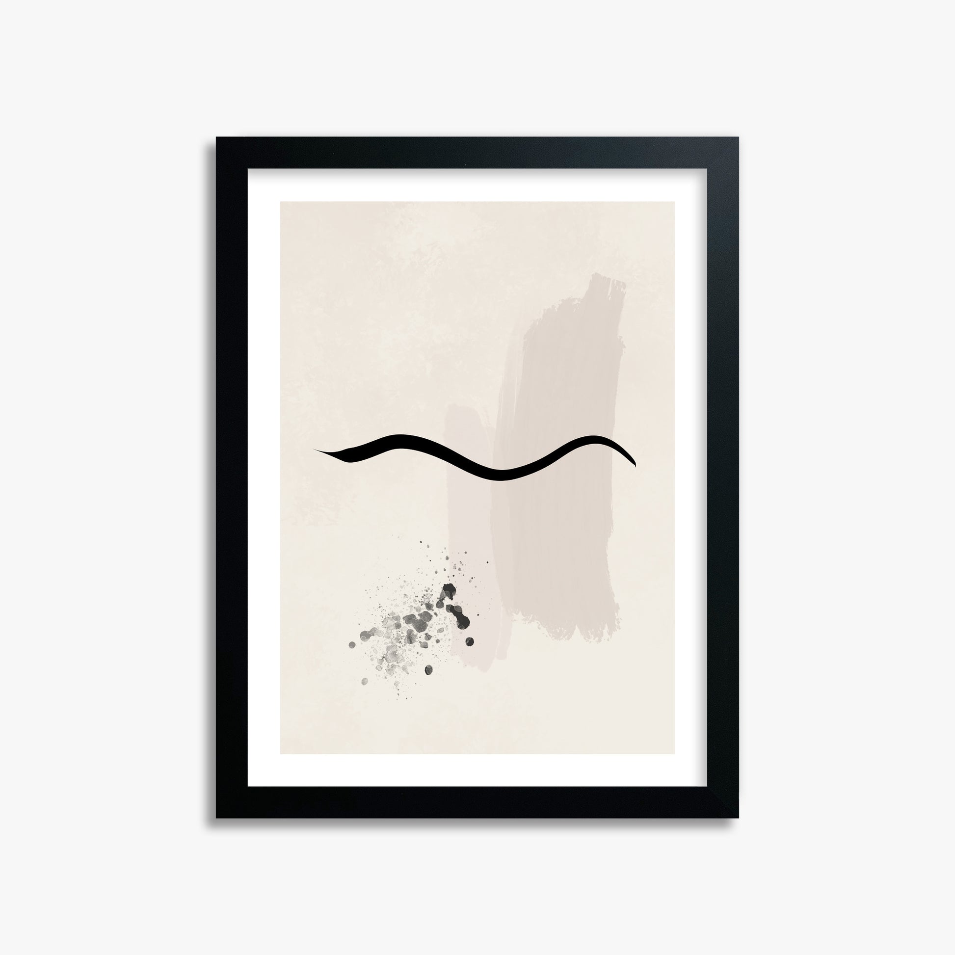 Gentle Undulation, 30x40cm Black Framed Art Reproduction