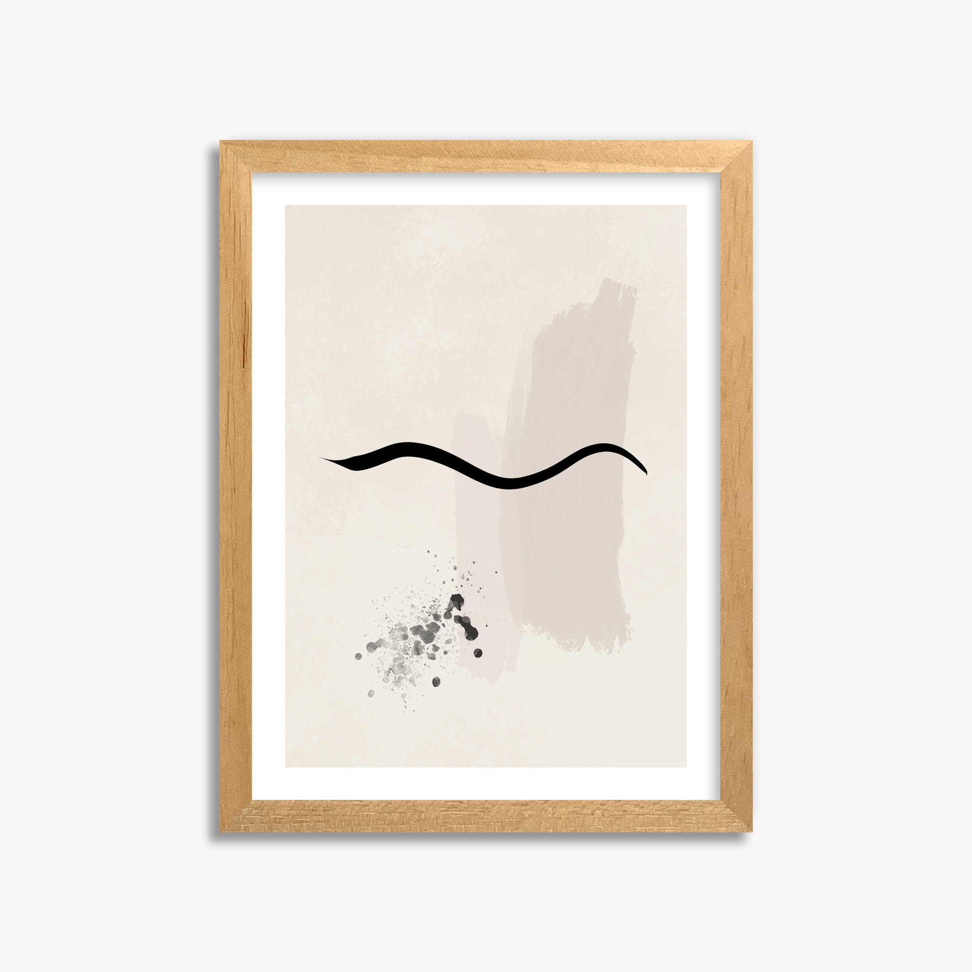 Gentle Undulation, 30x40cm Oak Framed Art Reproduction