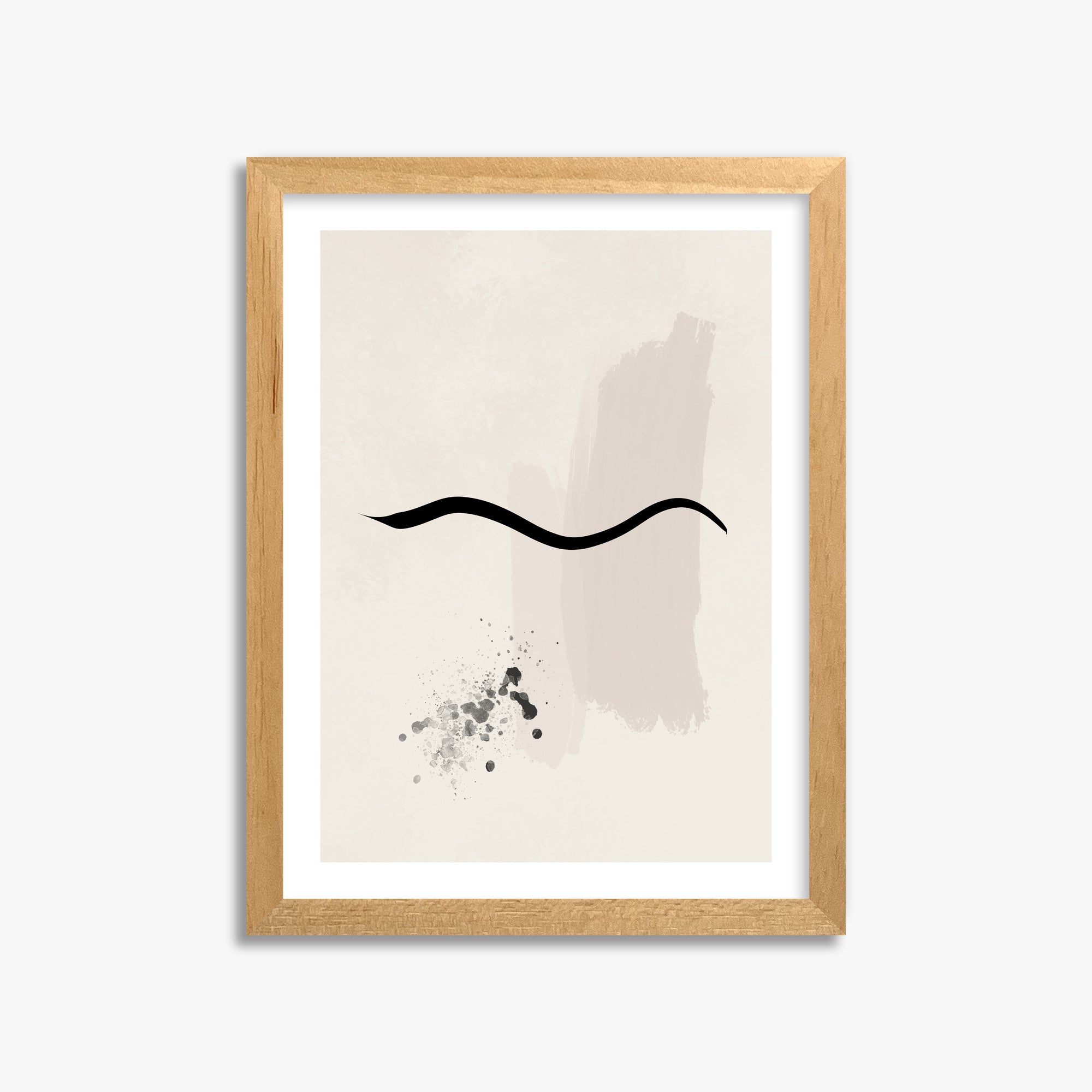 Gentle Undulation, 30x40cm Oak Framed Art Reproduction