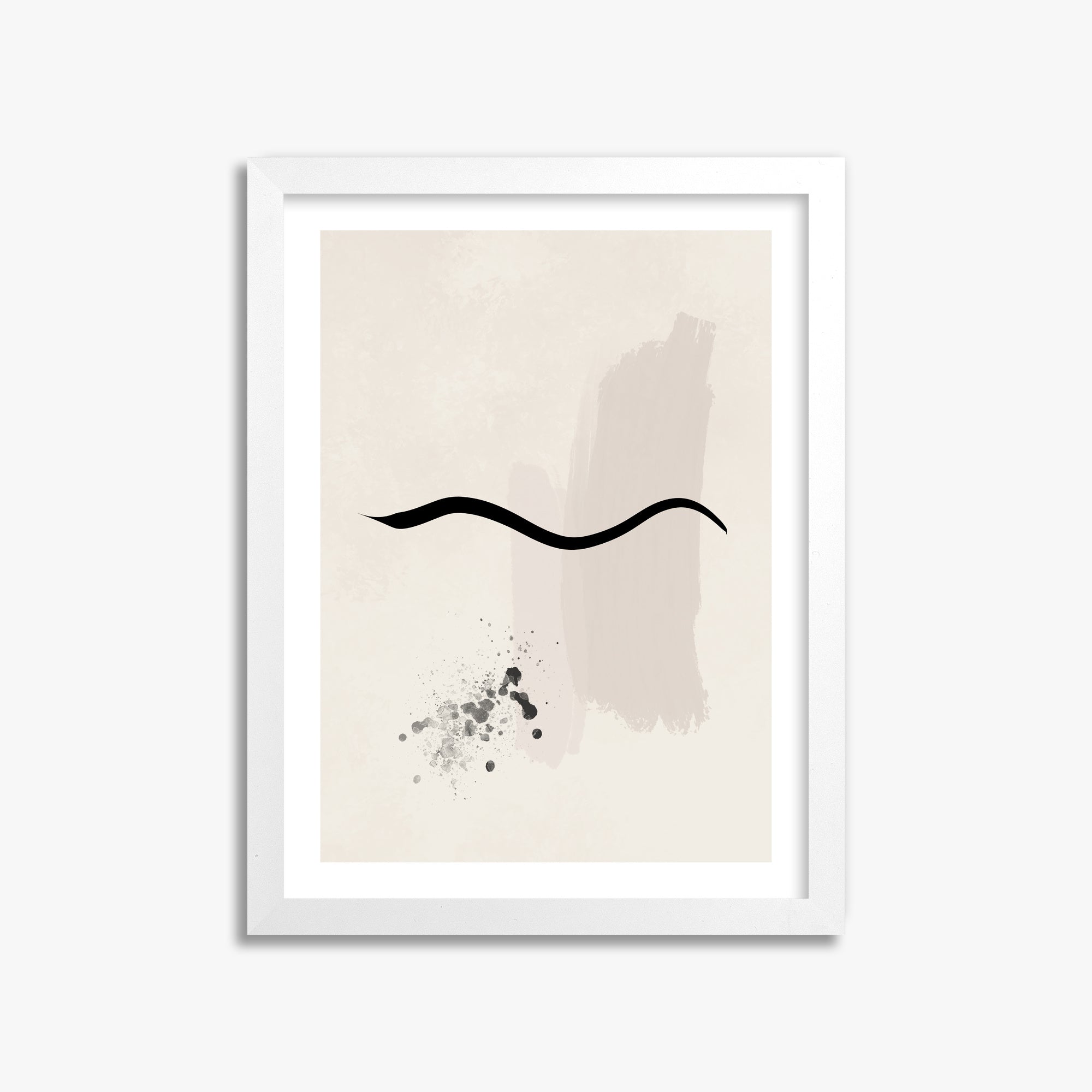 Gentle Undulation, 30x40cm Whitek Framed Art Reproduction