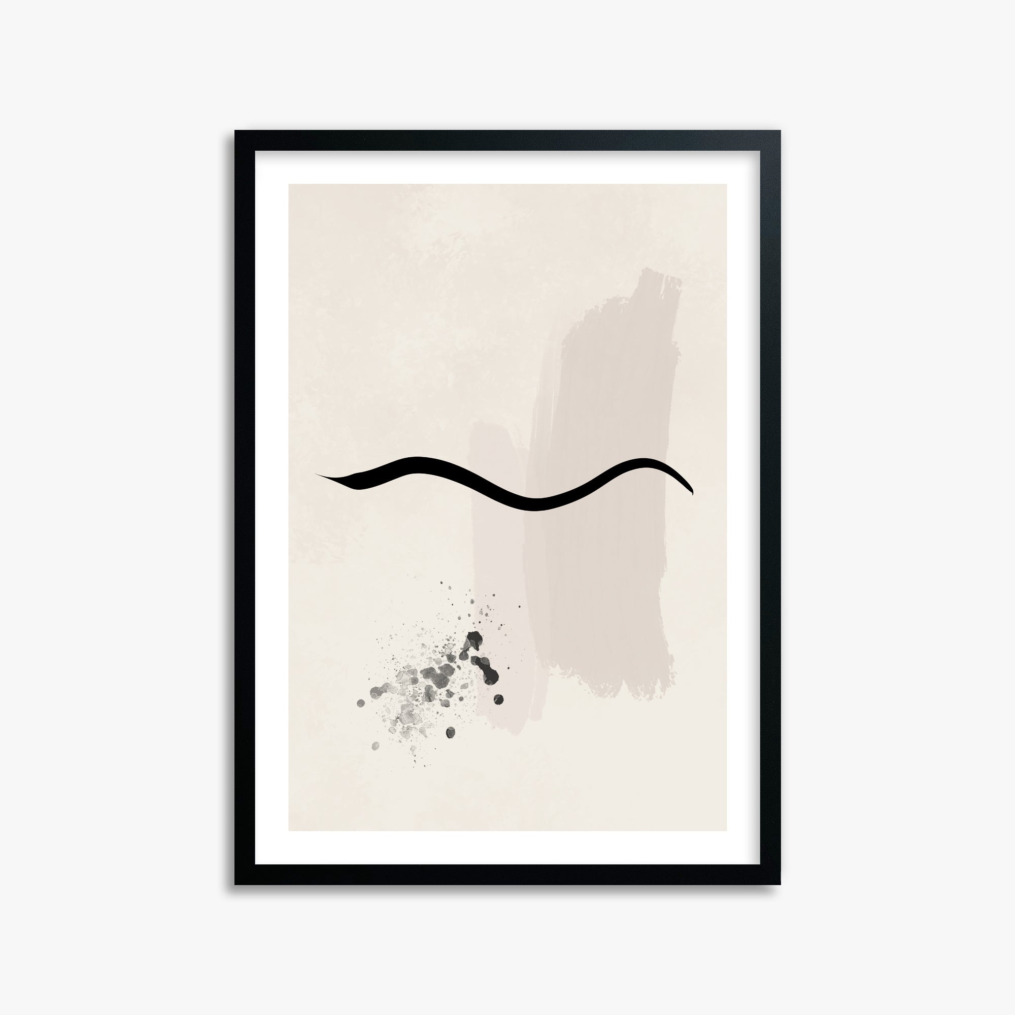 Gentle Undulation, 50x70cm Black Framed Art Reproduction