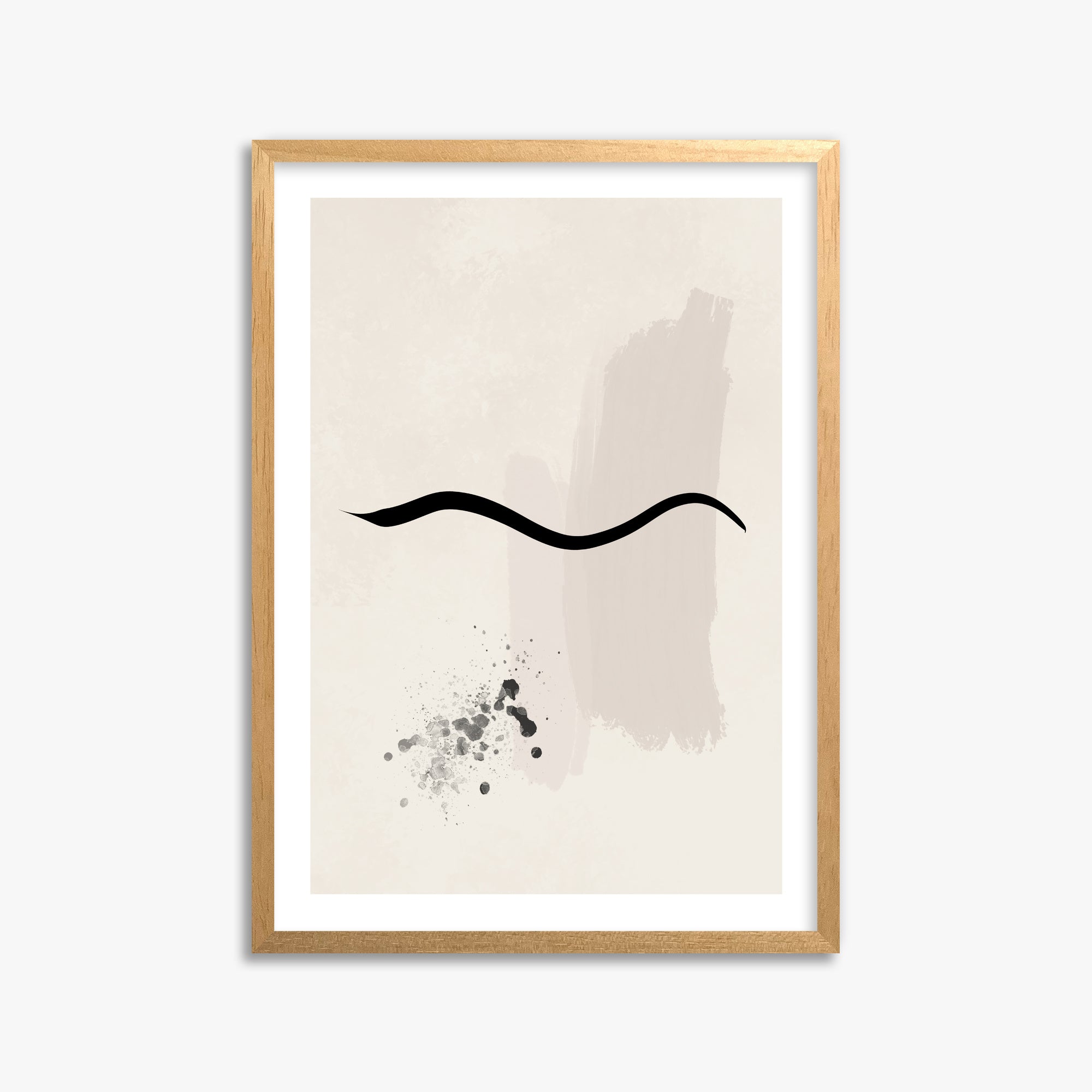 Gentle Undulation, 50x70cm Oak Framed Art Reproduction