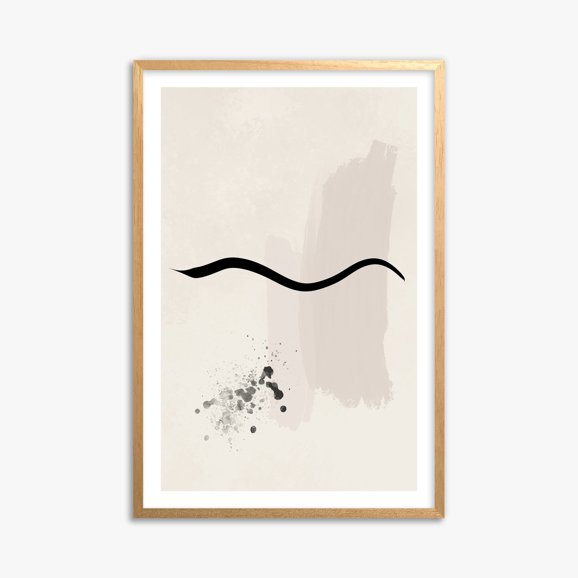 Gentle Undulation, 61x91cm Oak Framed Art Reproduction