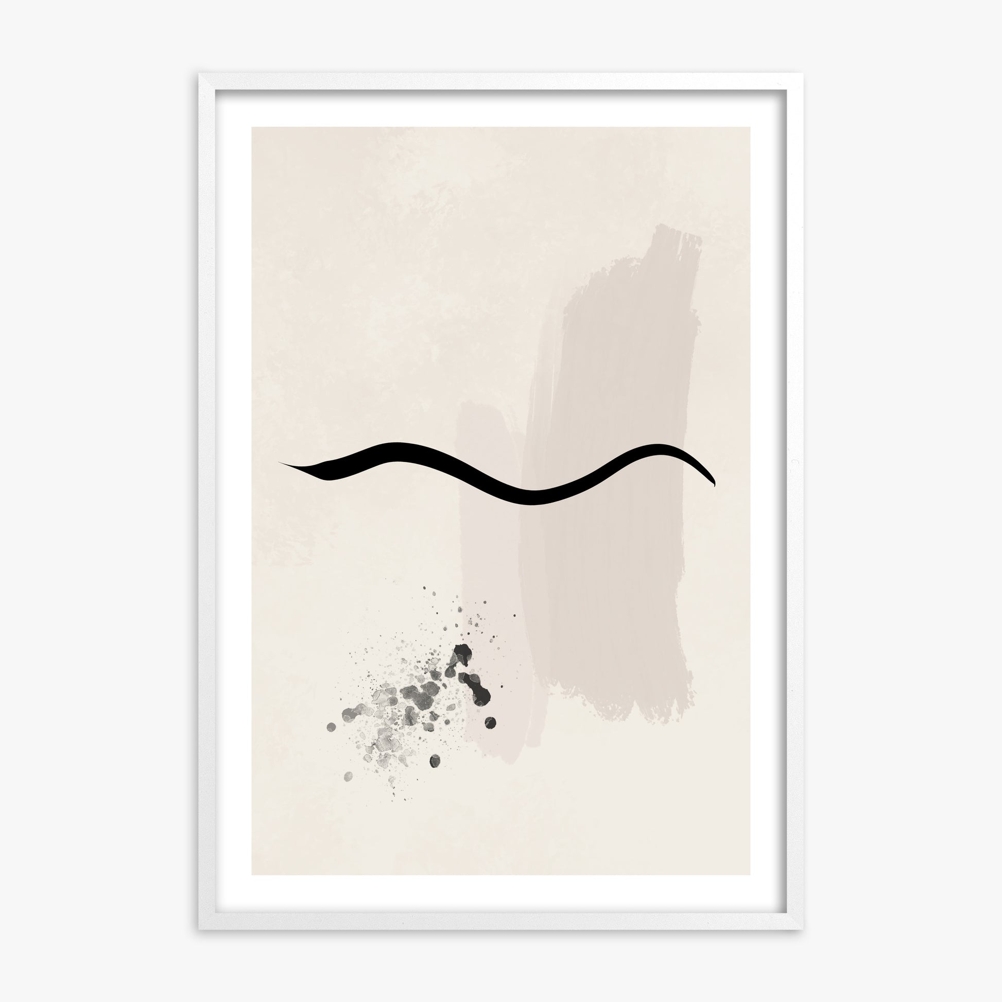 Gentle Undulation, 70x100cm Whitek Framed Art Reproduction