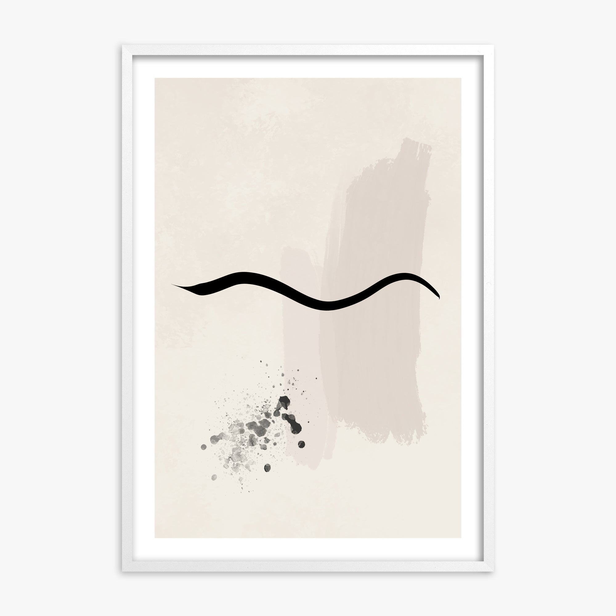 Gentle Undulation, 70x100cm Whitek Framed Art Reproduction