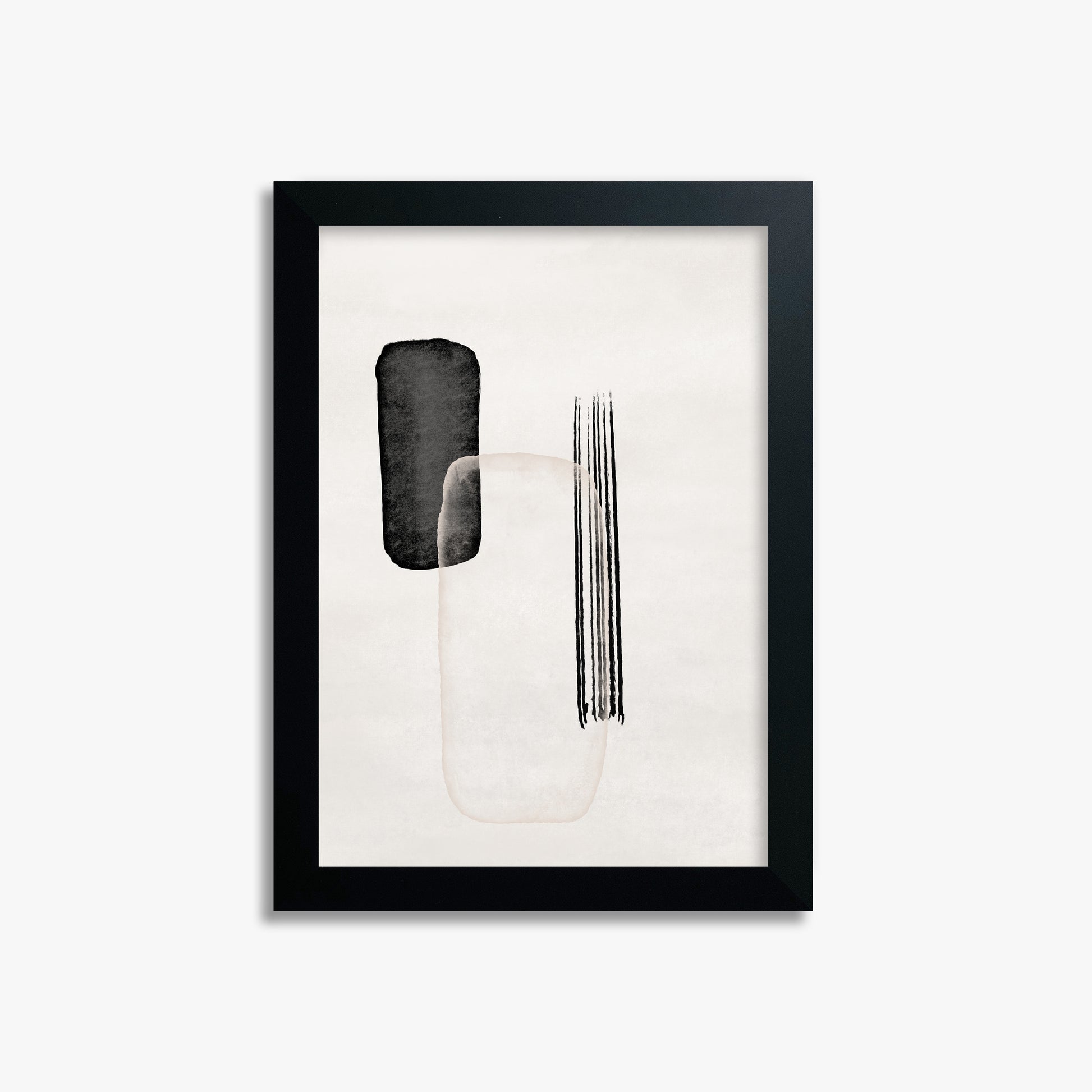 Drifting Pillars, 21x30cm Framed Poster With Black Frame