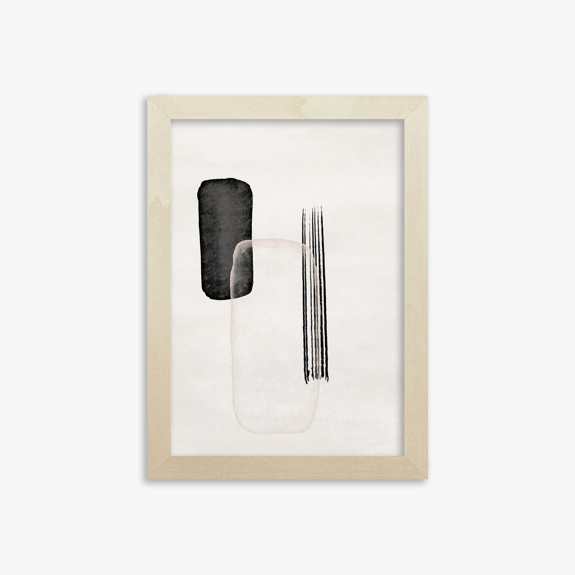 Drifting Pillars, 21x30cm Framed Art Reproduction With Lime Wood Frame