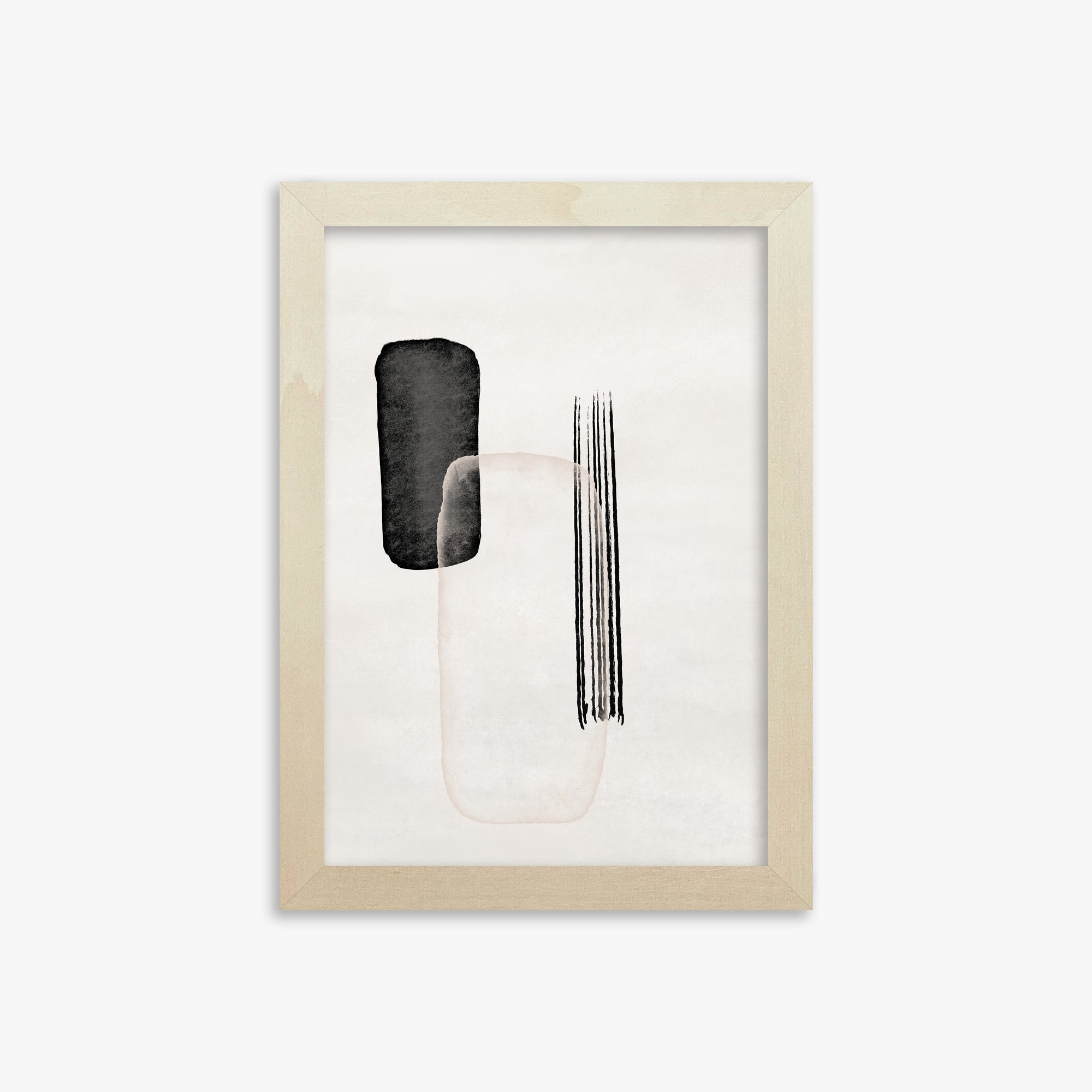 Drifting Pillars, 21x30cm Framed Art Reproduction With Lime Wood Frame