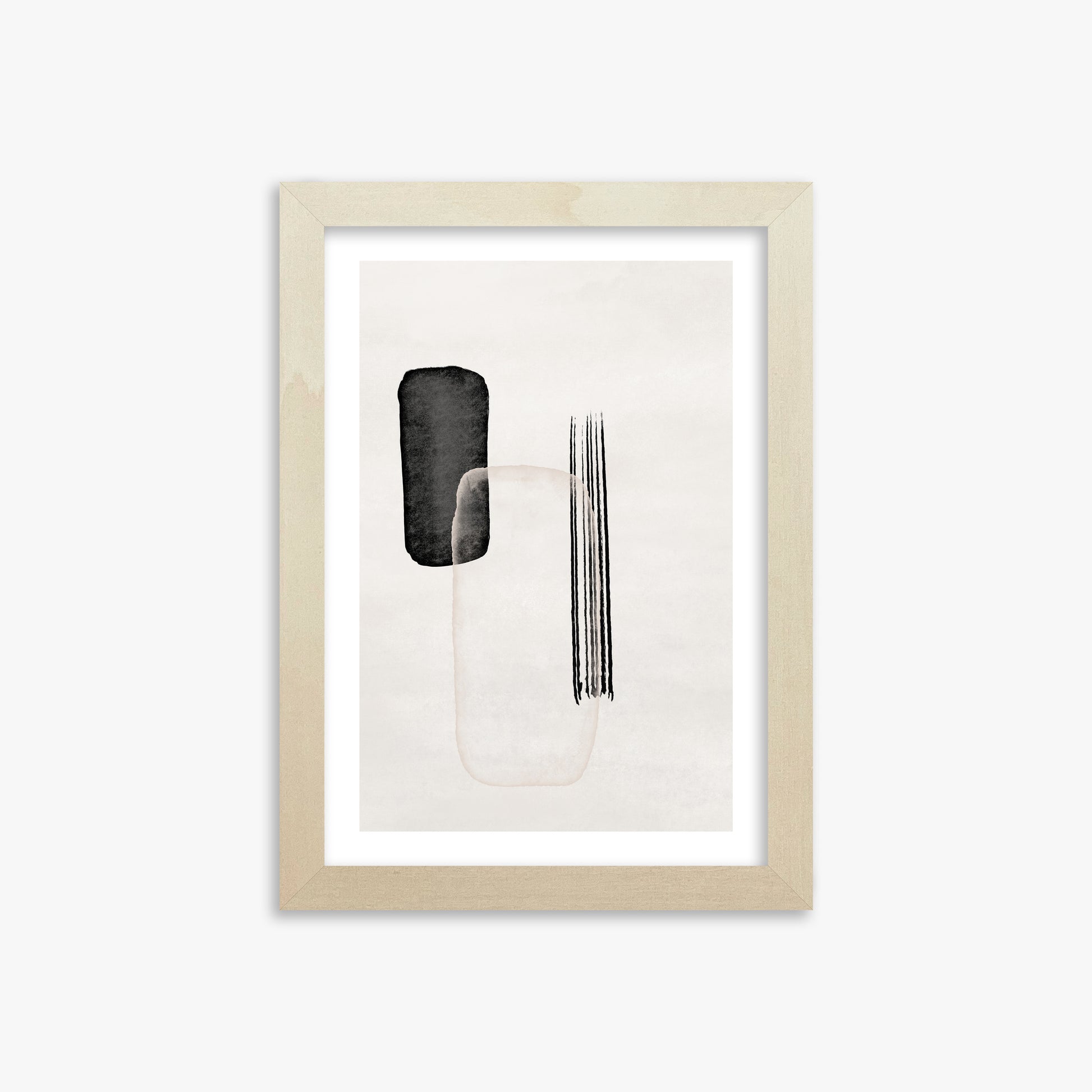 Drifting Pillars, 21x30cm Framed Art Reproduction With Lime Wood Frame