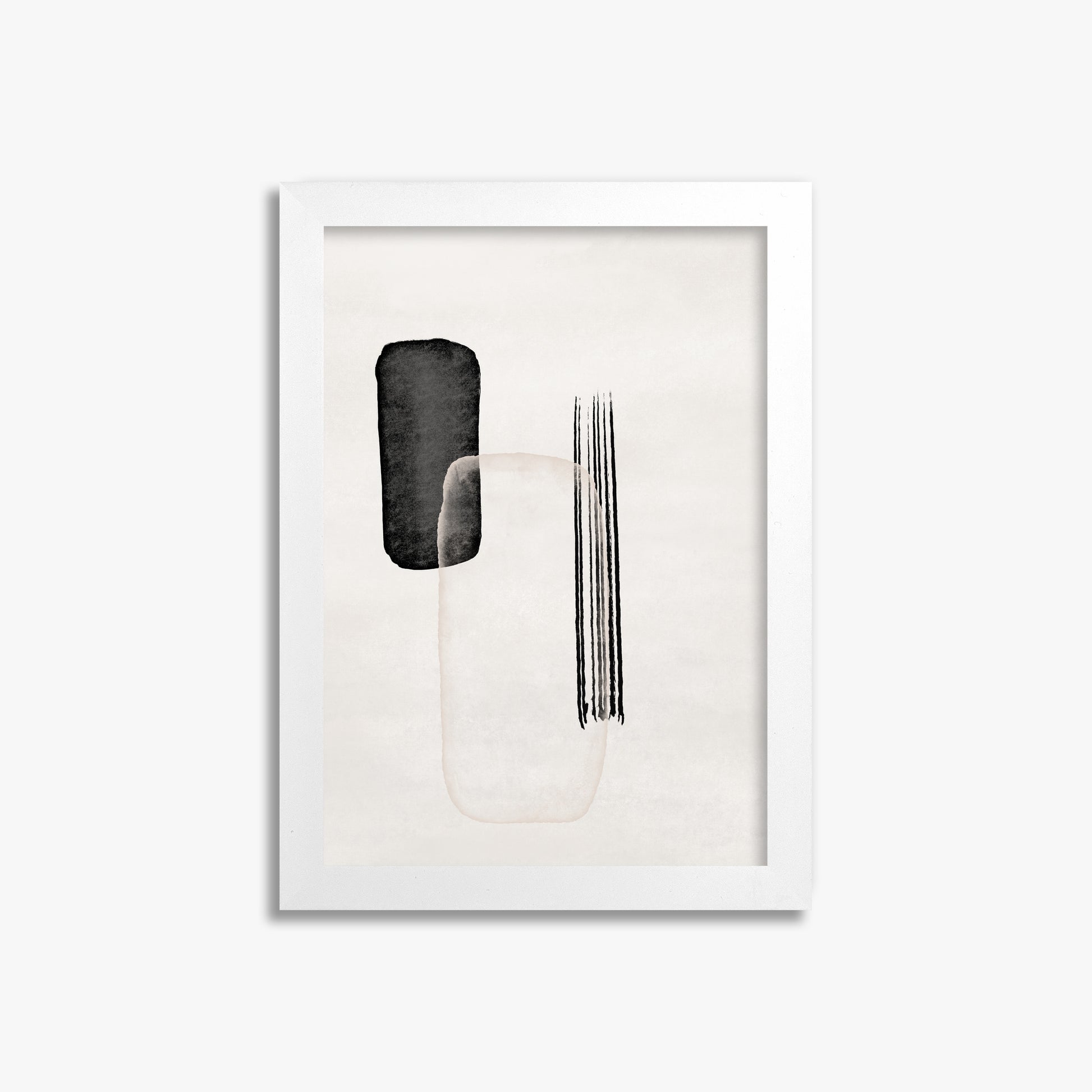 Drifting Pillars, 21x30cm Framed Poster With White Frame