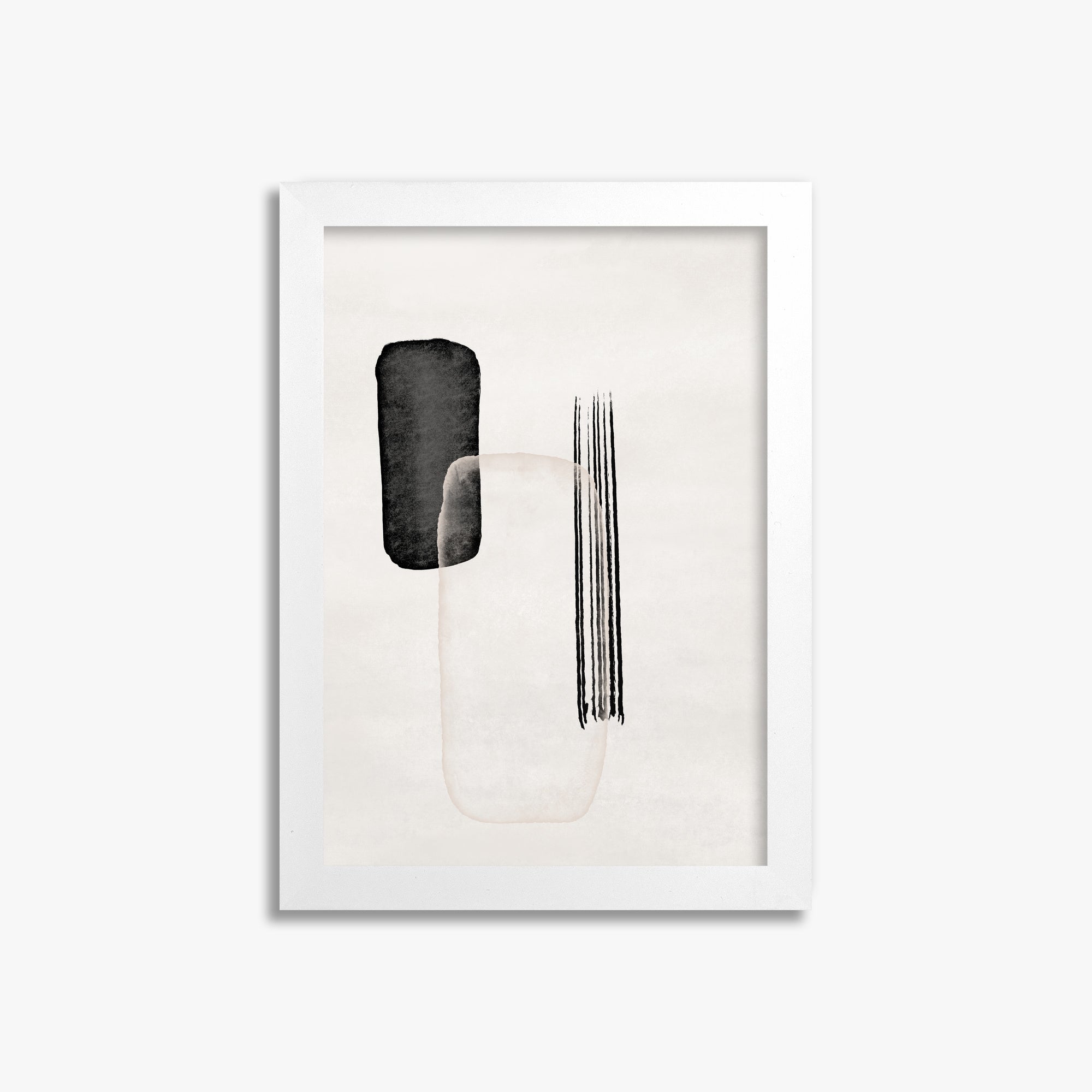 Drifting Pillars, 21x30cm Framed Poster With White Frame