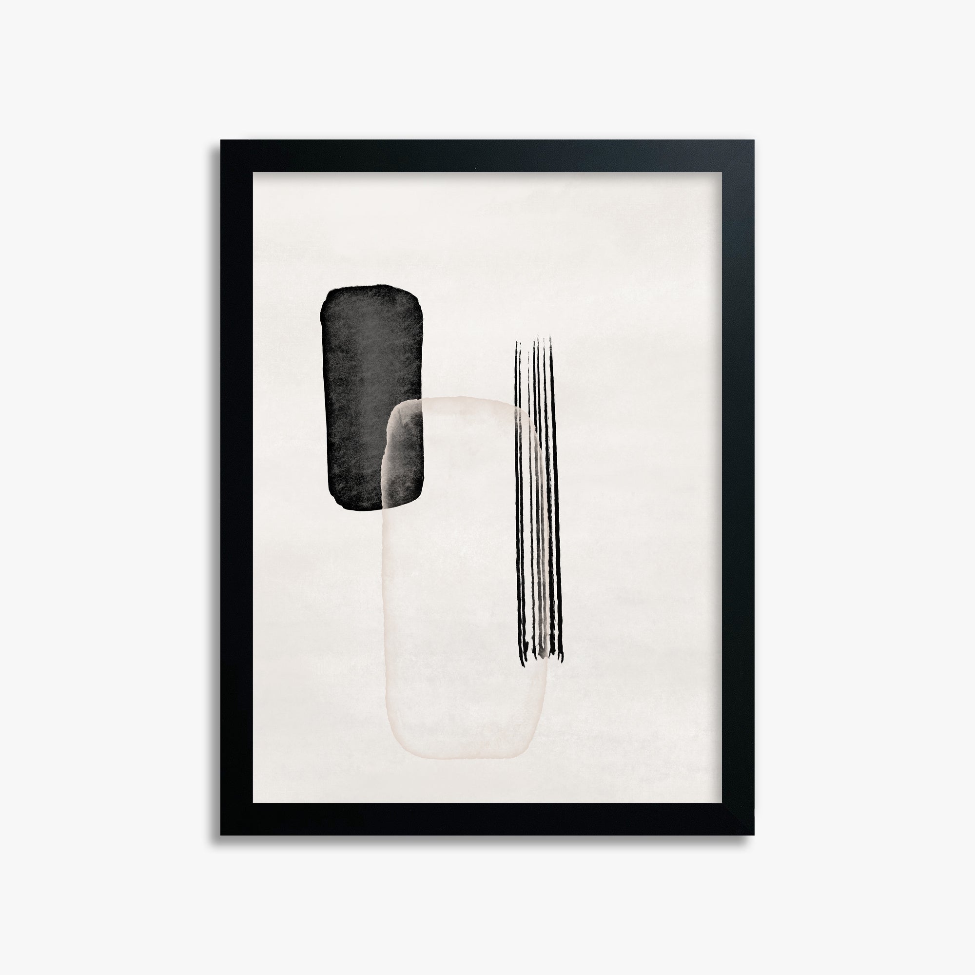 Drifting Pillars, 30x40cm Framed Poster With Black Frame