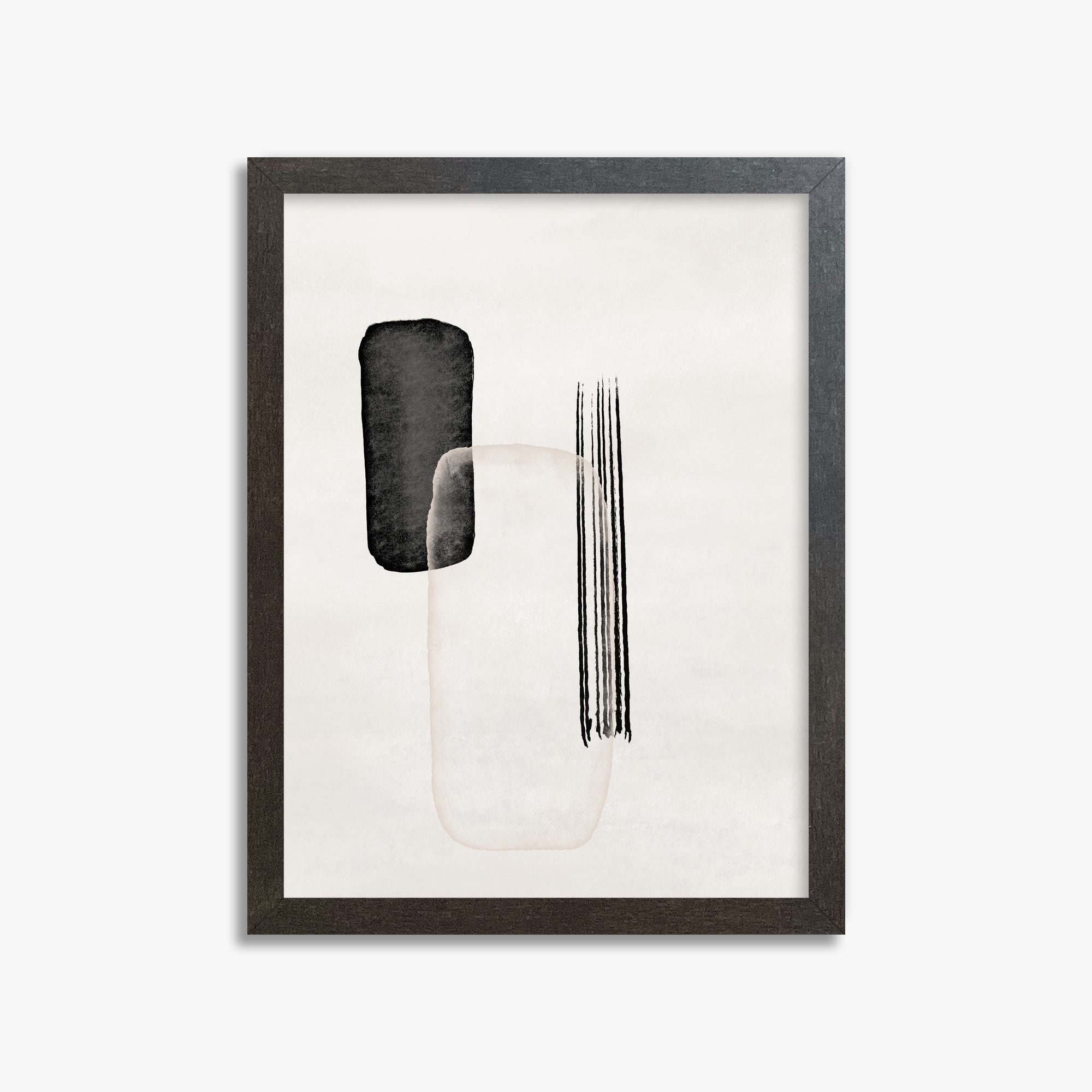 Drifting Pillars, 30x40cm Framed Art Reproduction With Espresso Frame