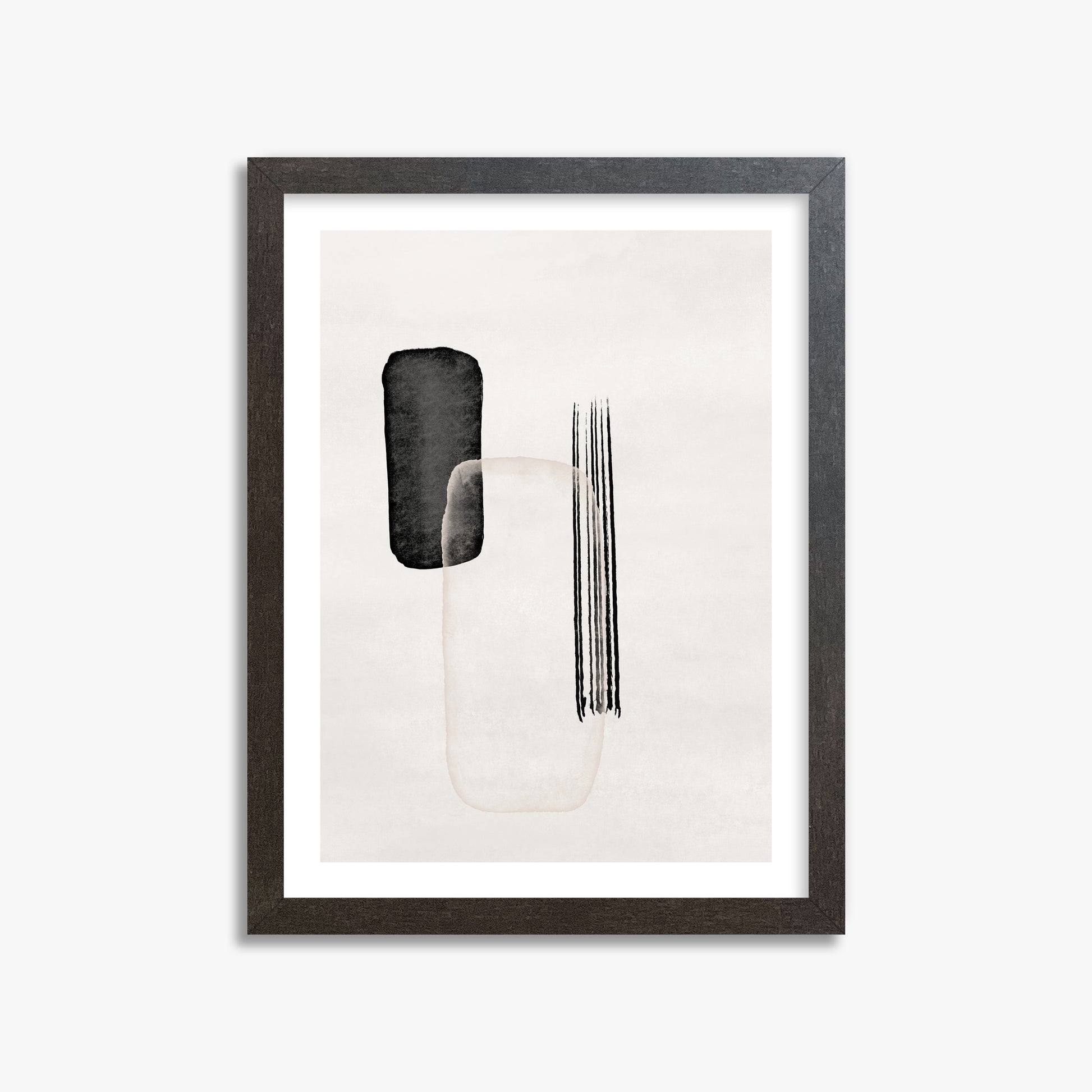 Drifting Pillars, 30x40cm Framed Art Reproduction With Espresso Frame