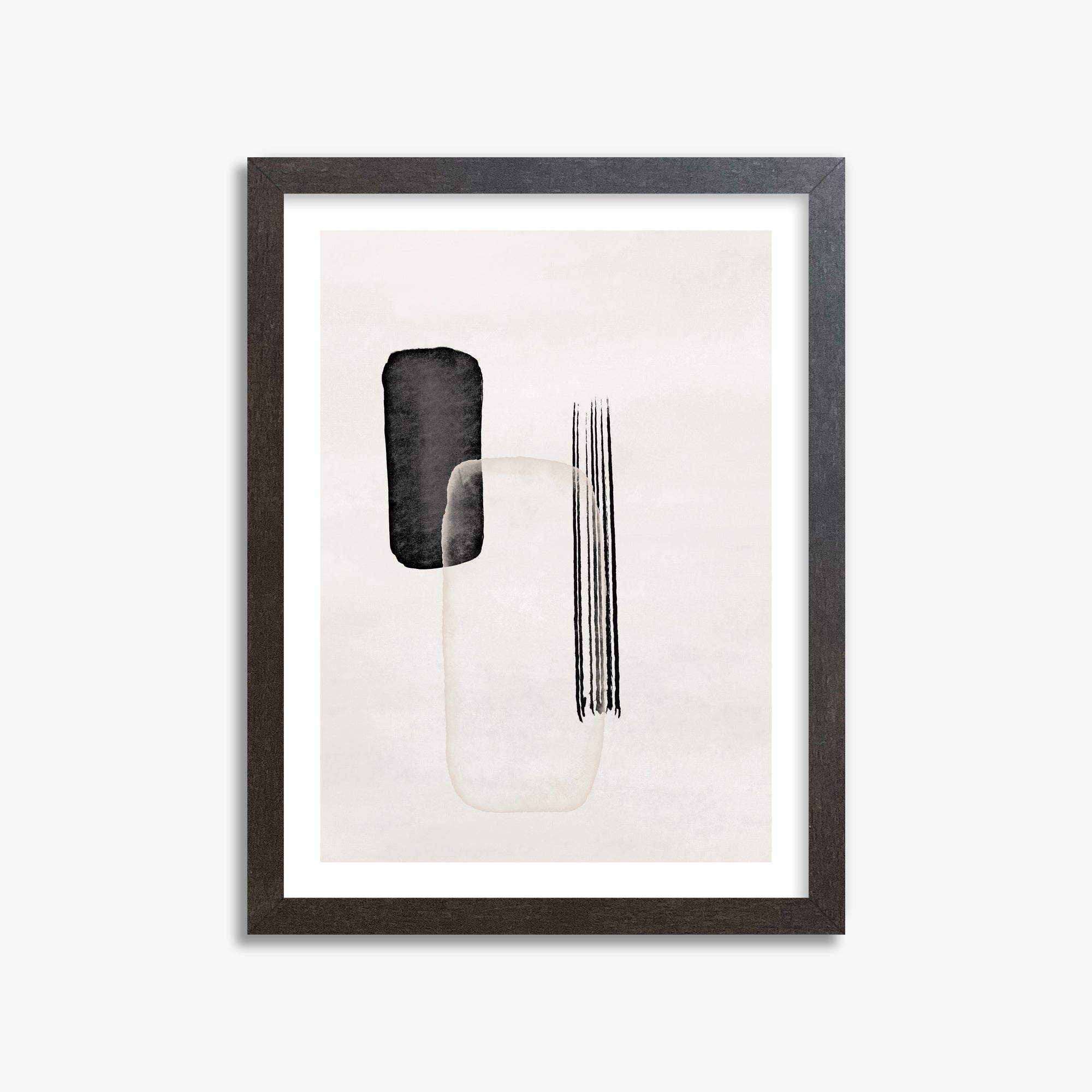 Drifting Pillars, 30x40cm Framed Art Reproduction With Espresso Frame