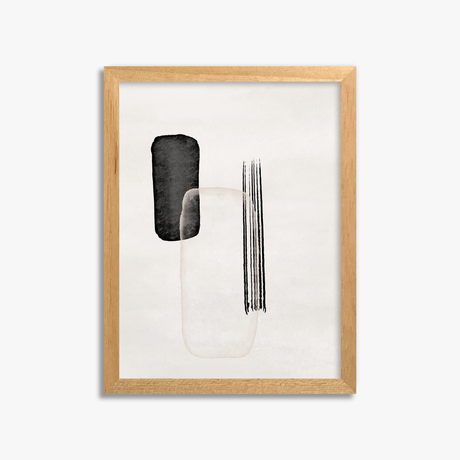 Drifting Pillars, 30x40cm Framed Poster With Oak Frame