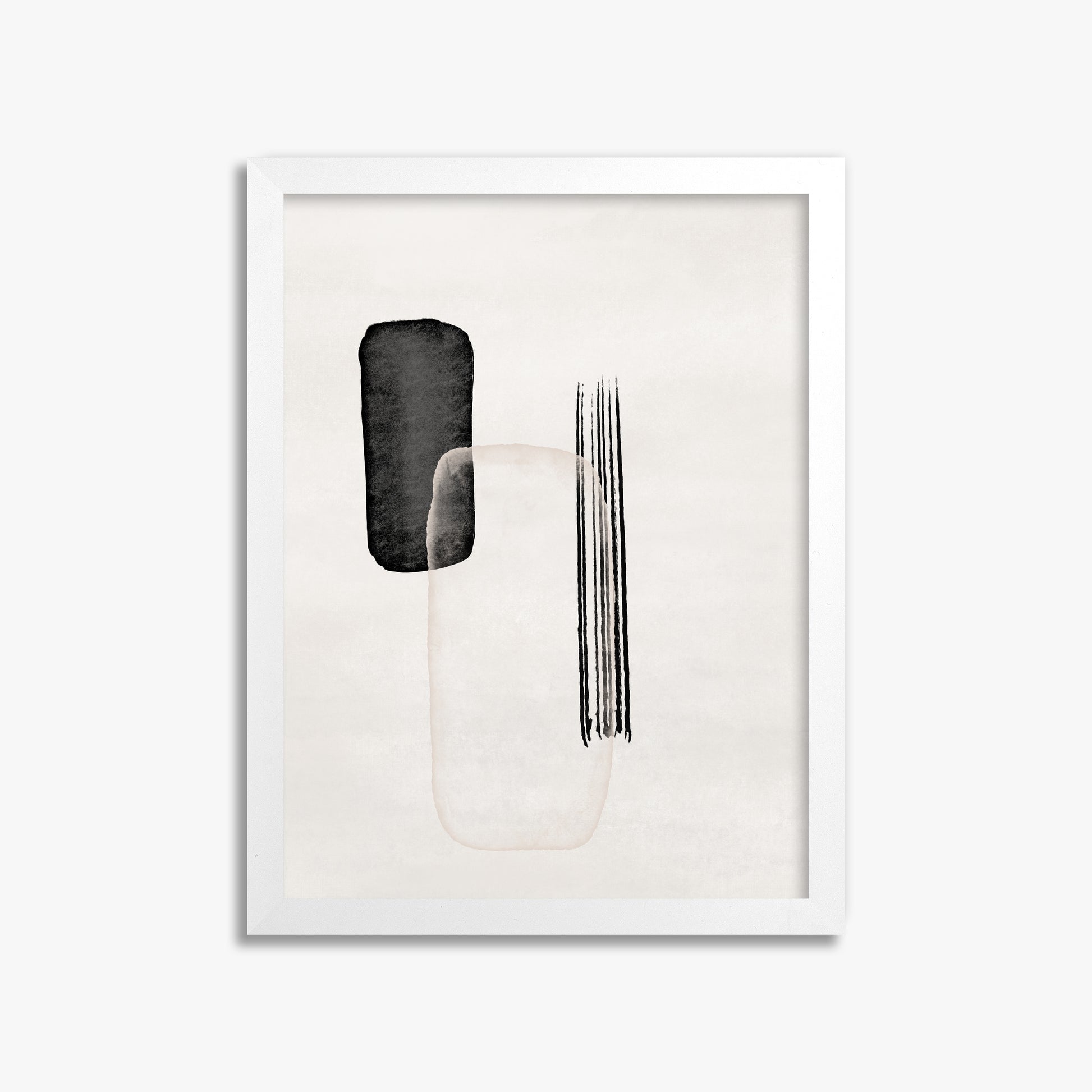 Drifting Pillars, 30x40cm Framed Poster With White Frame