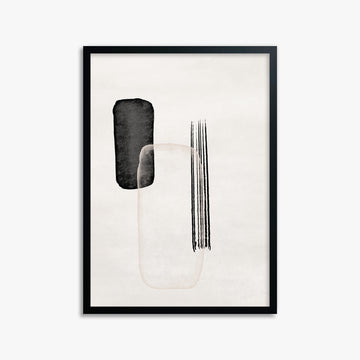 Drifting Pillars, 50x70cm Framed Poster With Black Frame