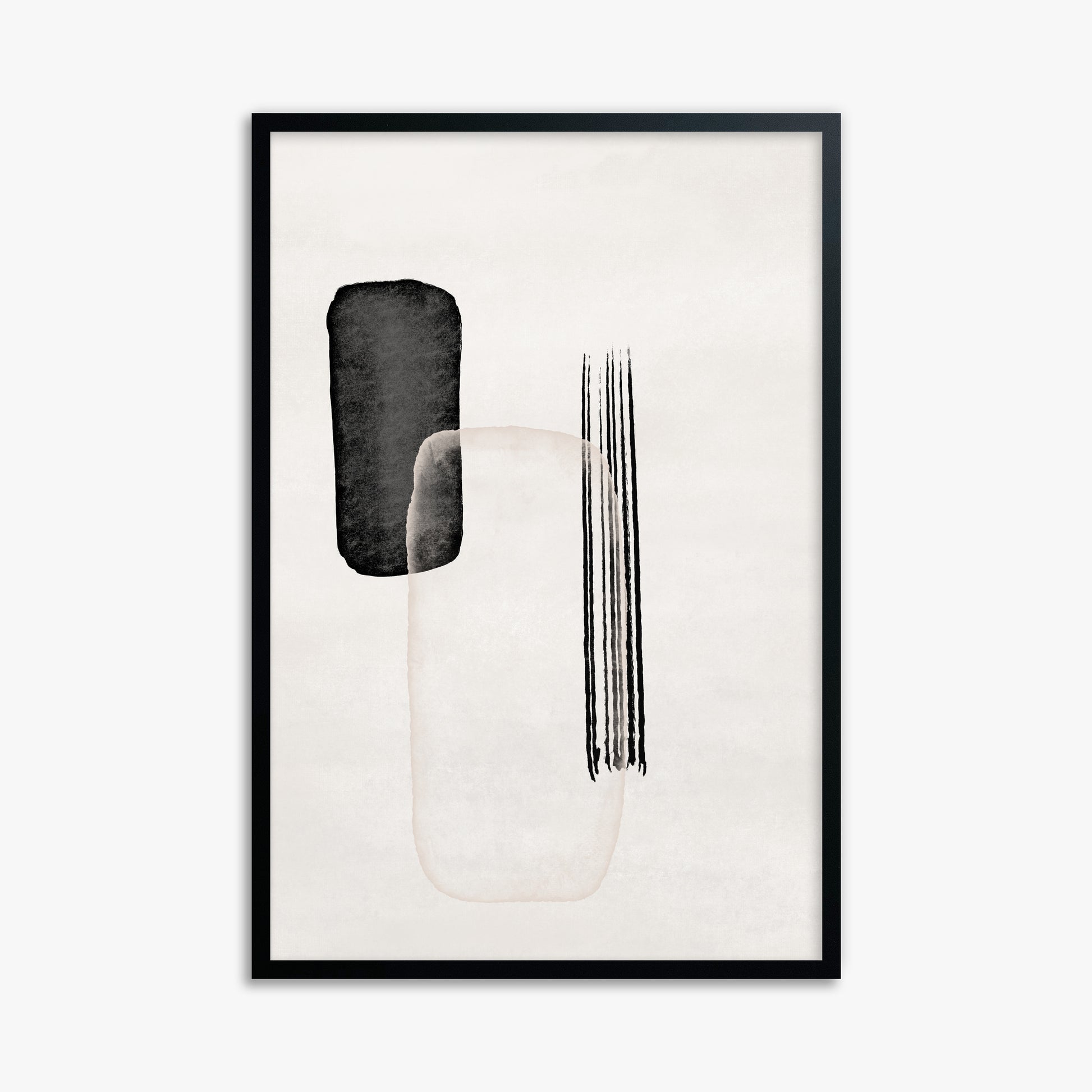 Drifting Pillars, 61x91cm Framed Poster With Black Frame