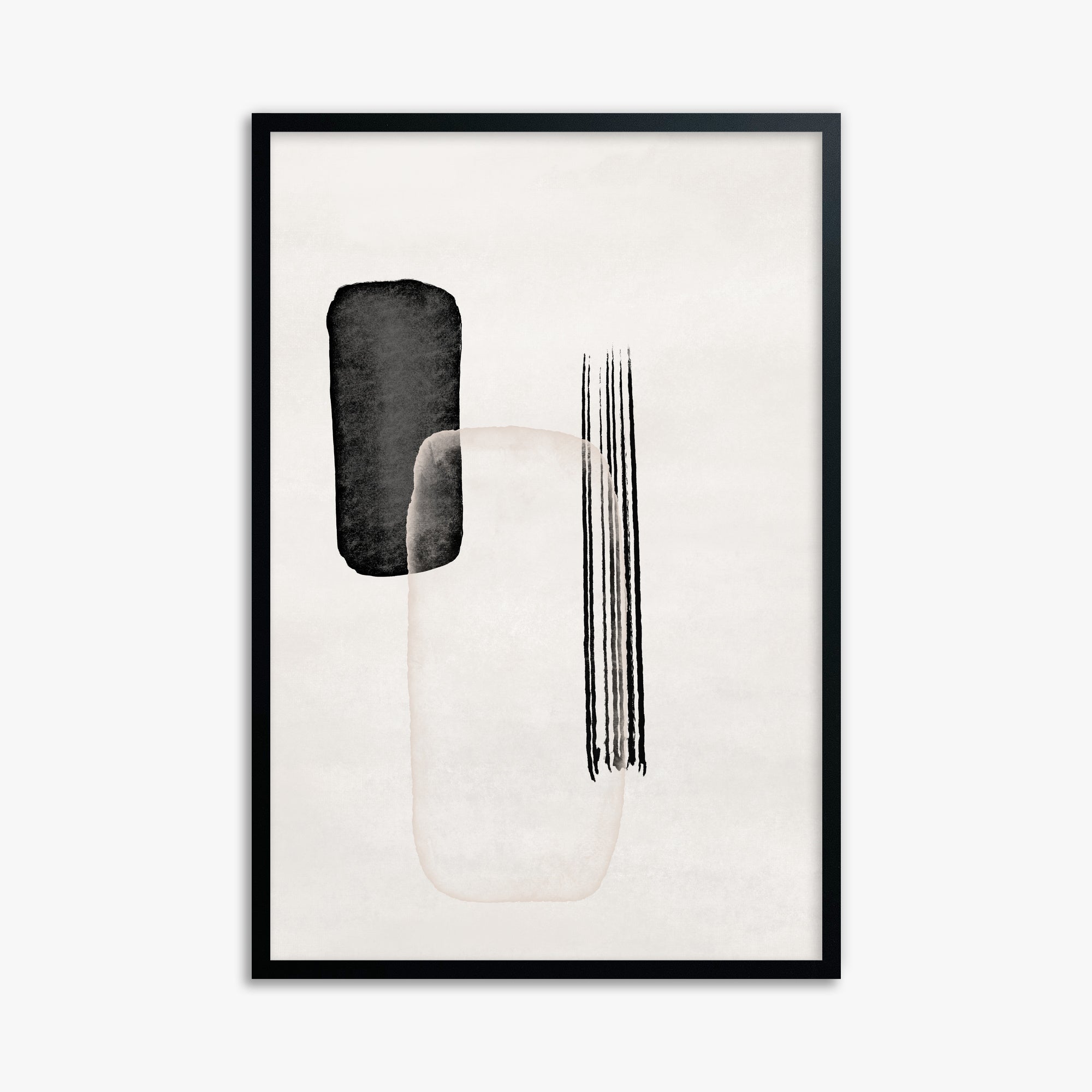 Drifting Pillars, 61x91cm Framed Poster With Black Frame