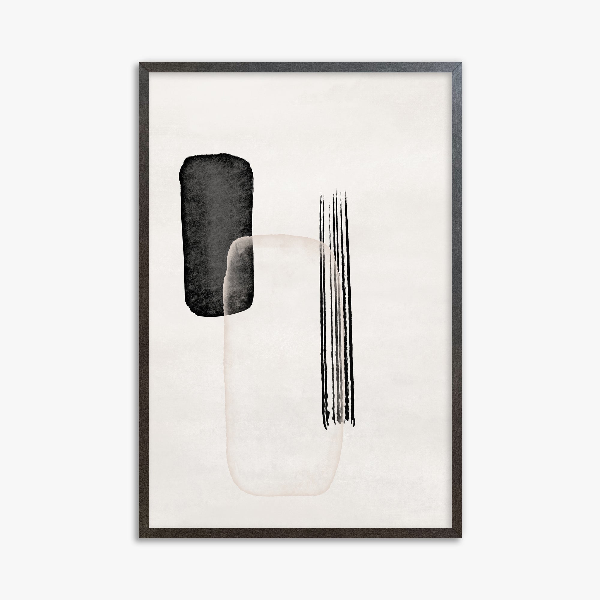 Drifting Pillars, 61x91cm Framed Art Reproduction With Espresso Frame