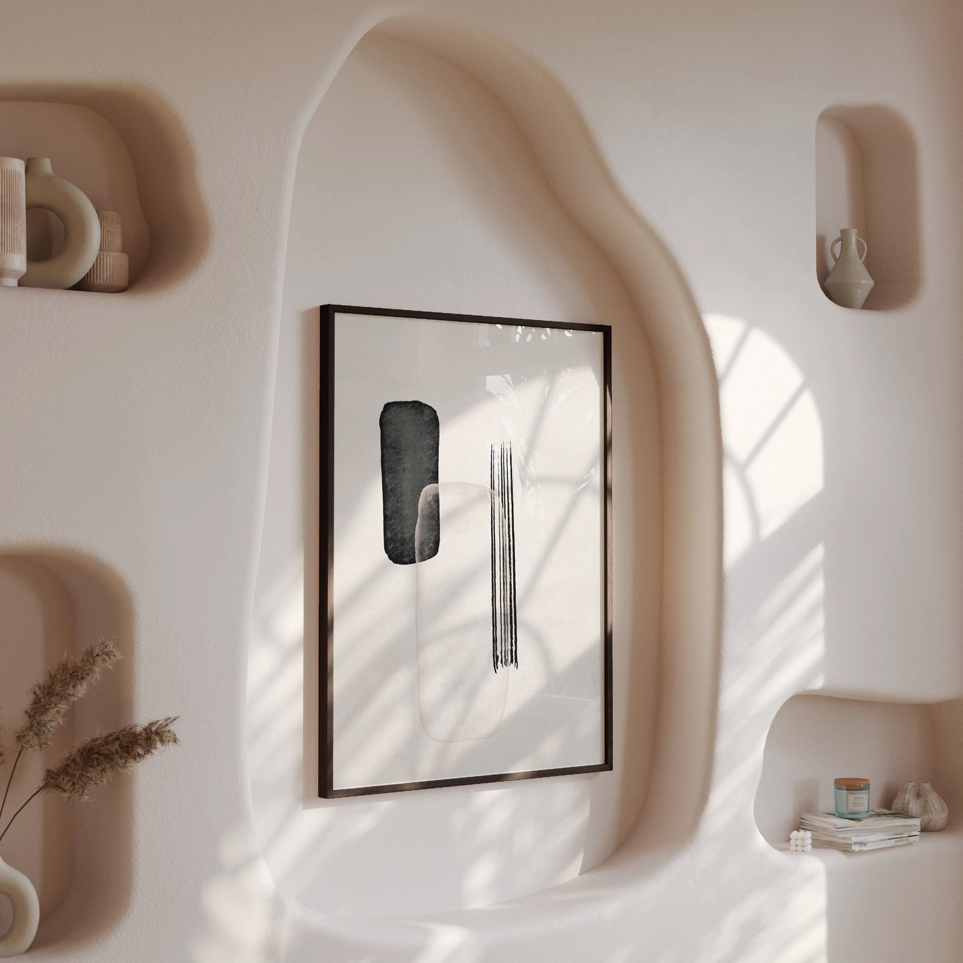Design Concept No. 13 for Drifting Pillars Modern Poster Art