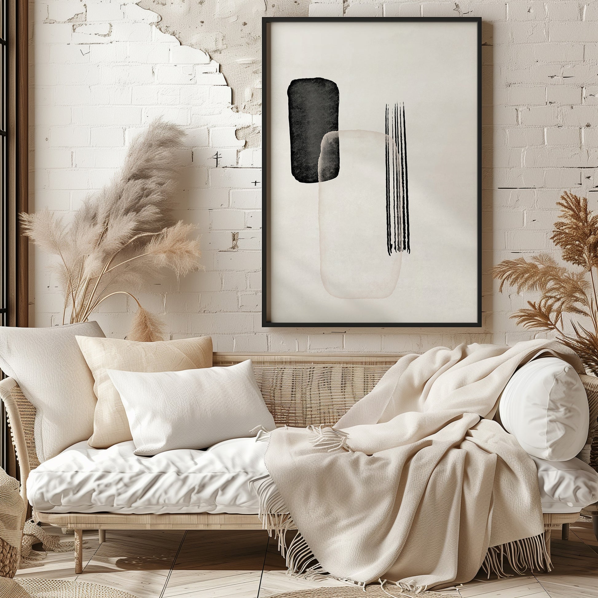 Design Concept No. 29 for Drifting Pillars Modern Poster Art