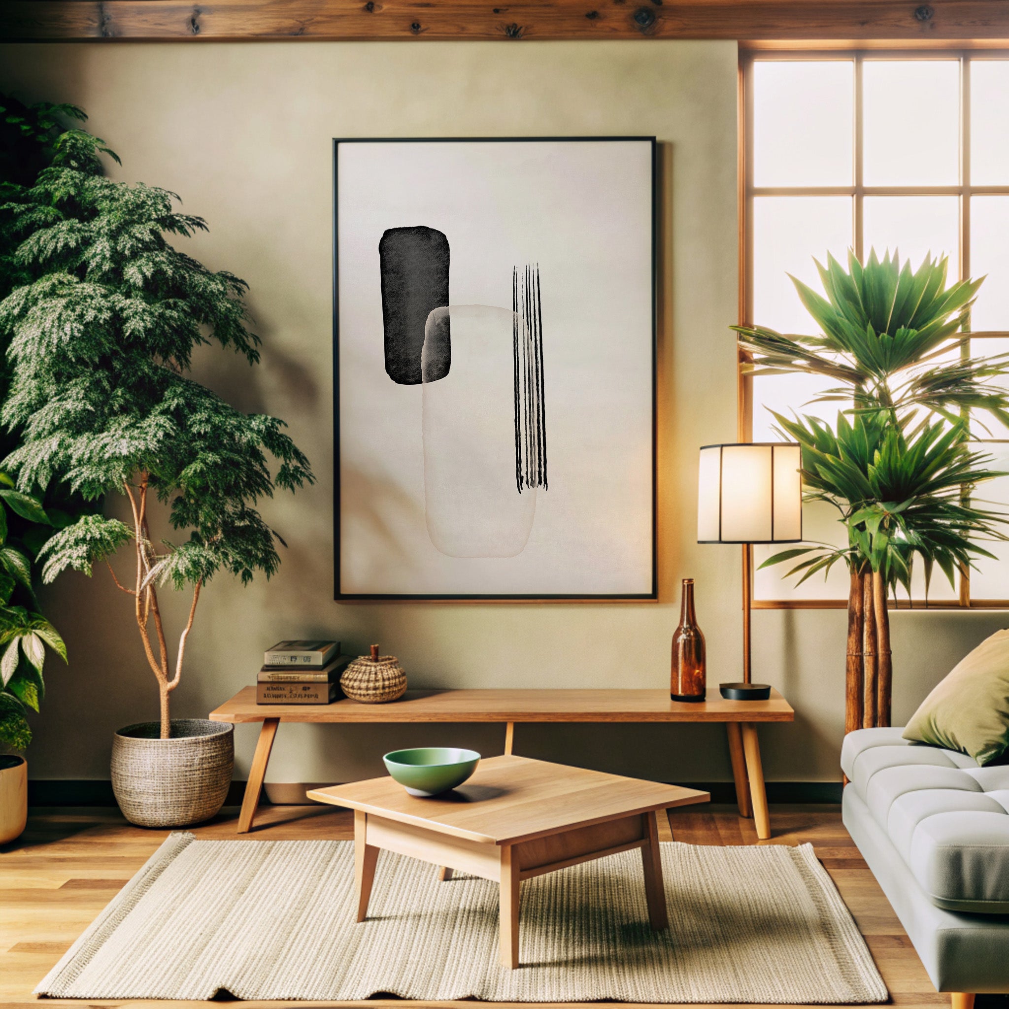 Design Concept No. 32 for Drifting Pillars Modern Poster Art